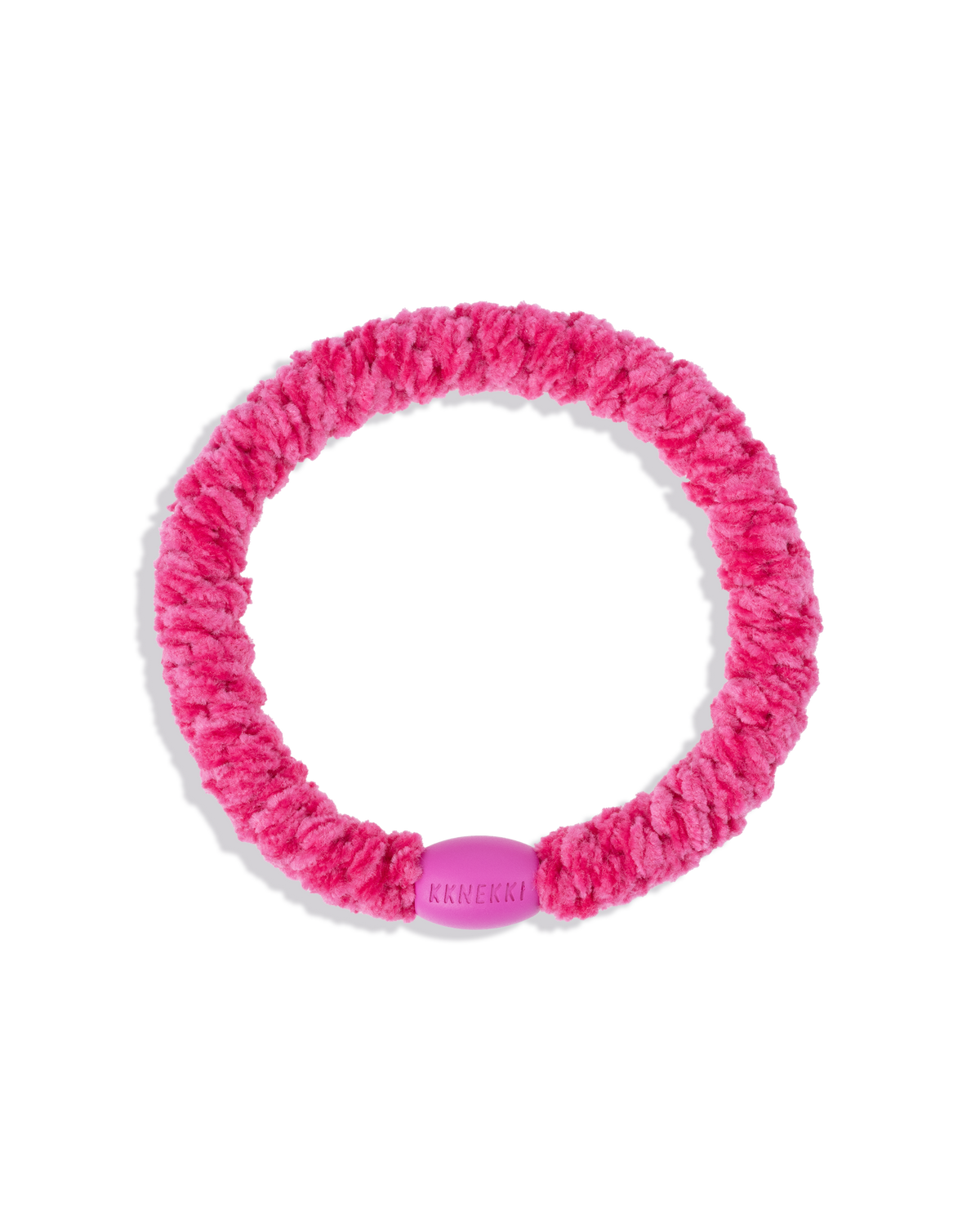 Élastique à cheveux Kknekki Velours Rose Vif