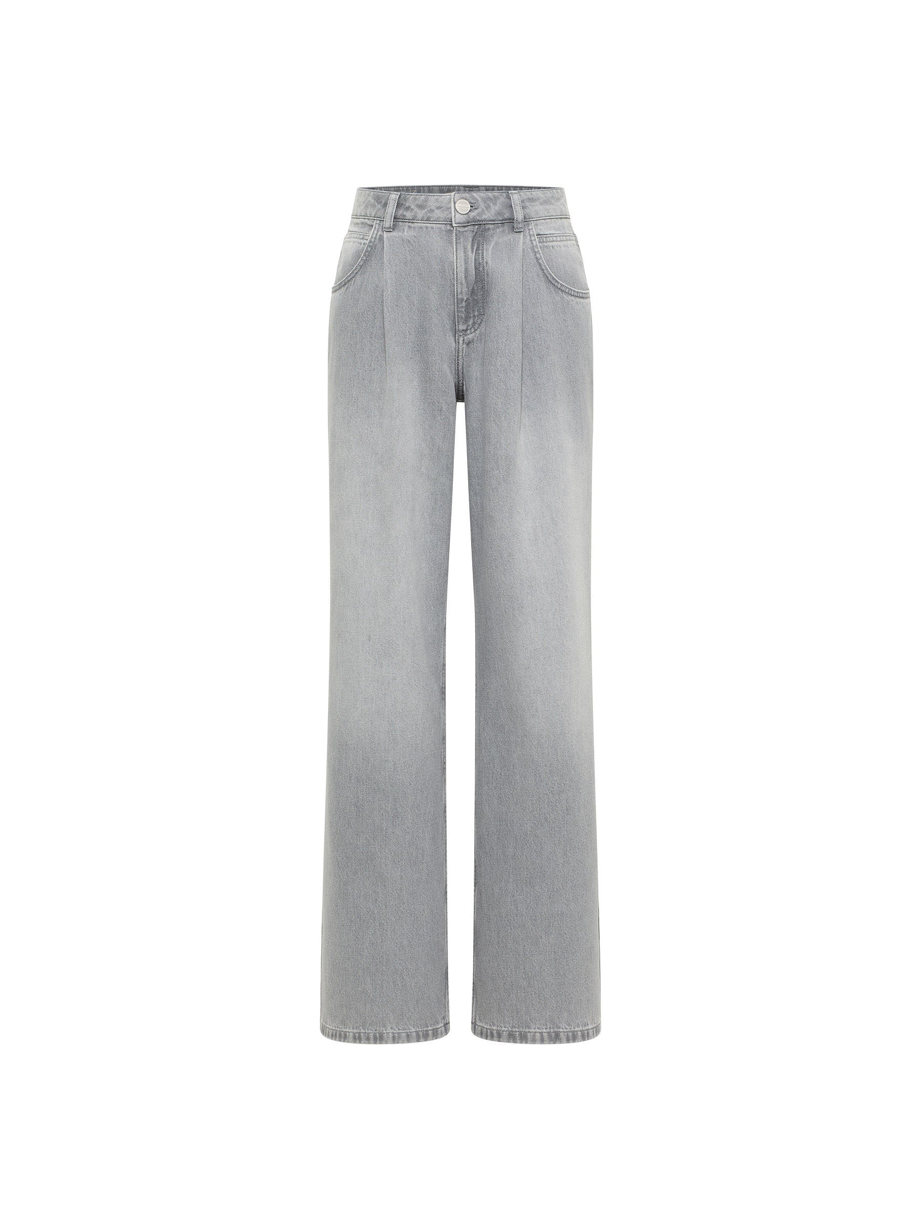 Jean Marlene à pinces LANIUS, denim gris clair