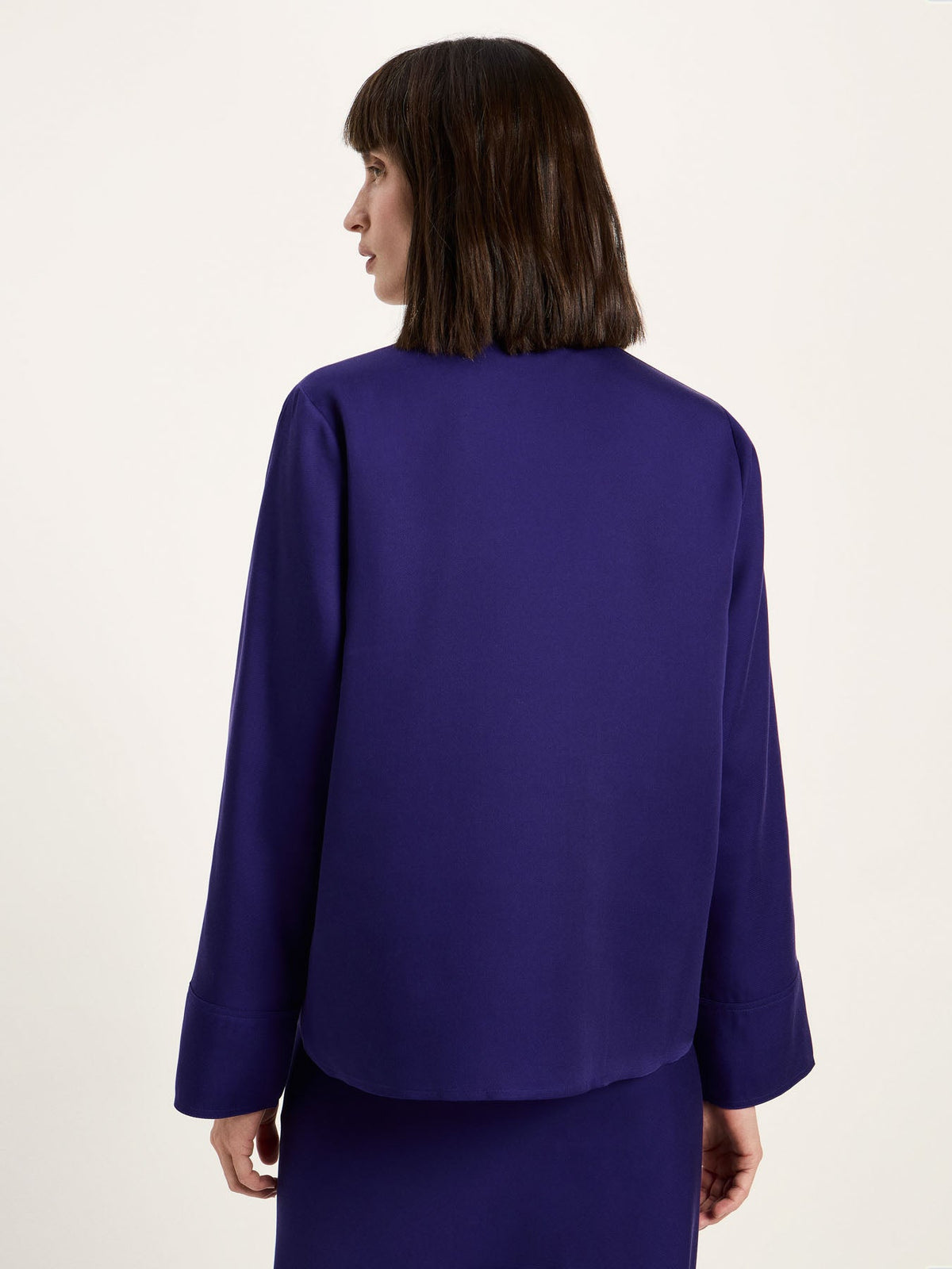 Blouse en TENCEL™ LANIUS, violet, vue 4