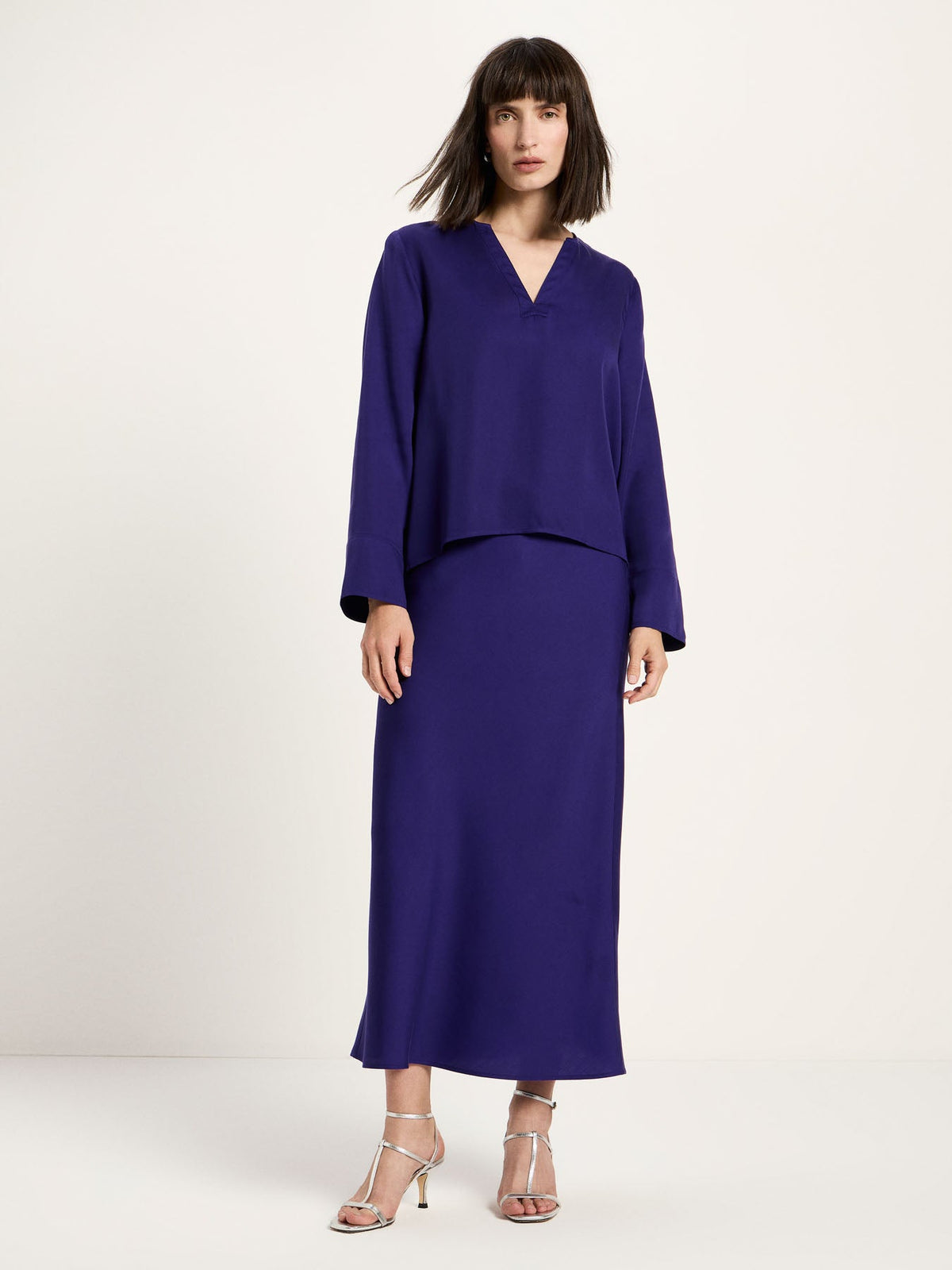 Blouse en TENCEL™ LANIUS, violet, vue 3