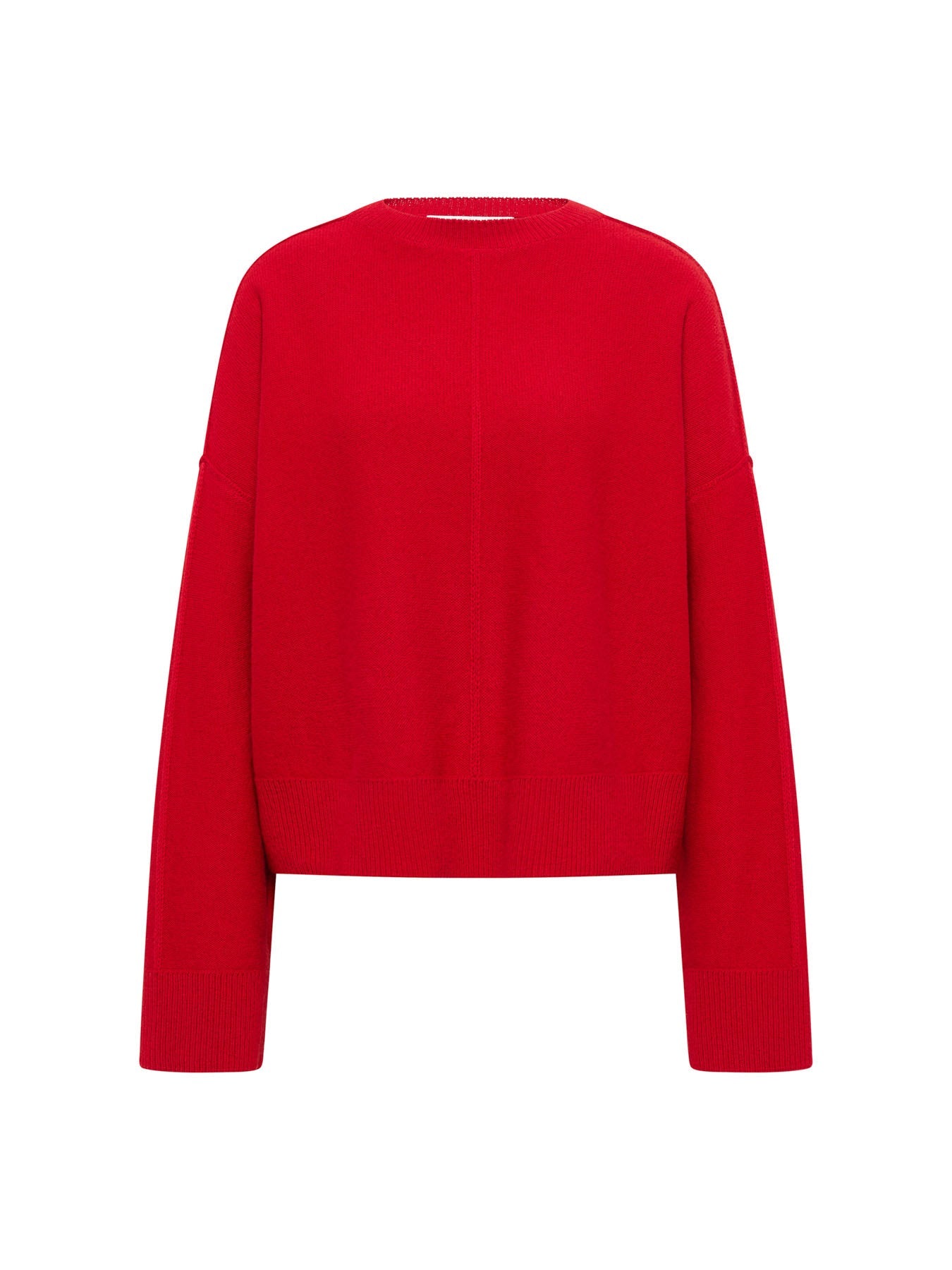 Pull oversize col rond LANIUS, rouge