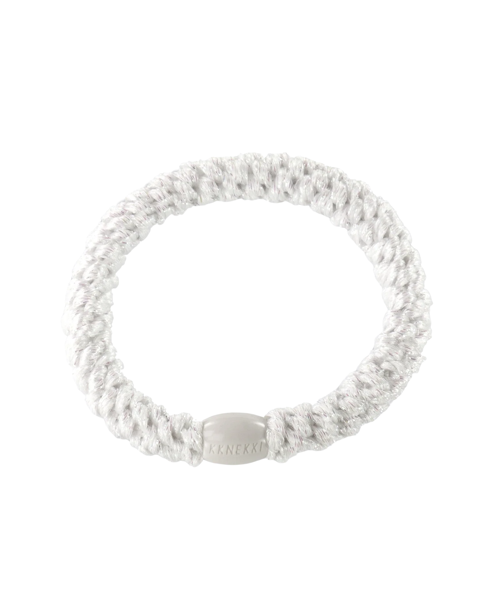 Élastique à cheveux Kknekki Original Blanc, vue de face