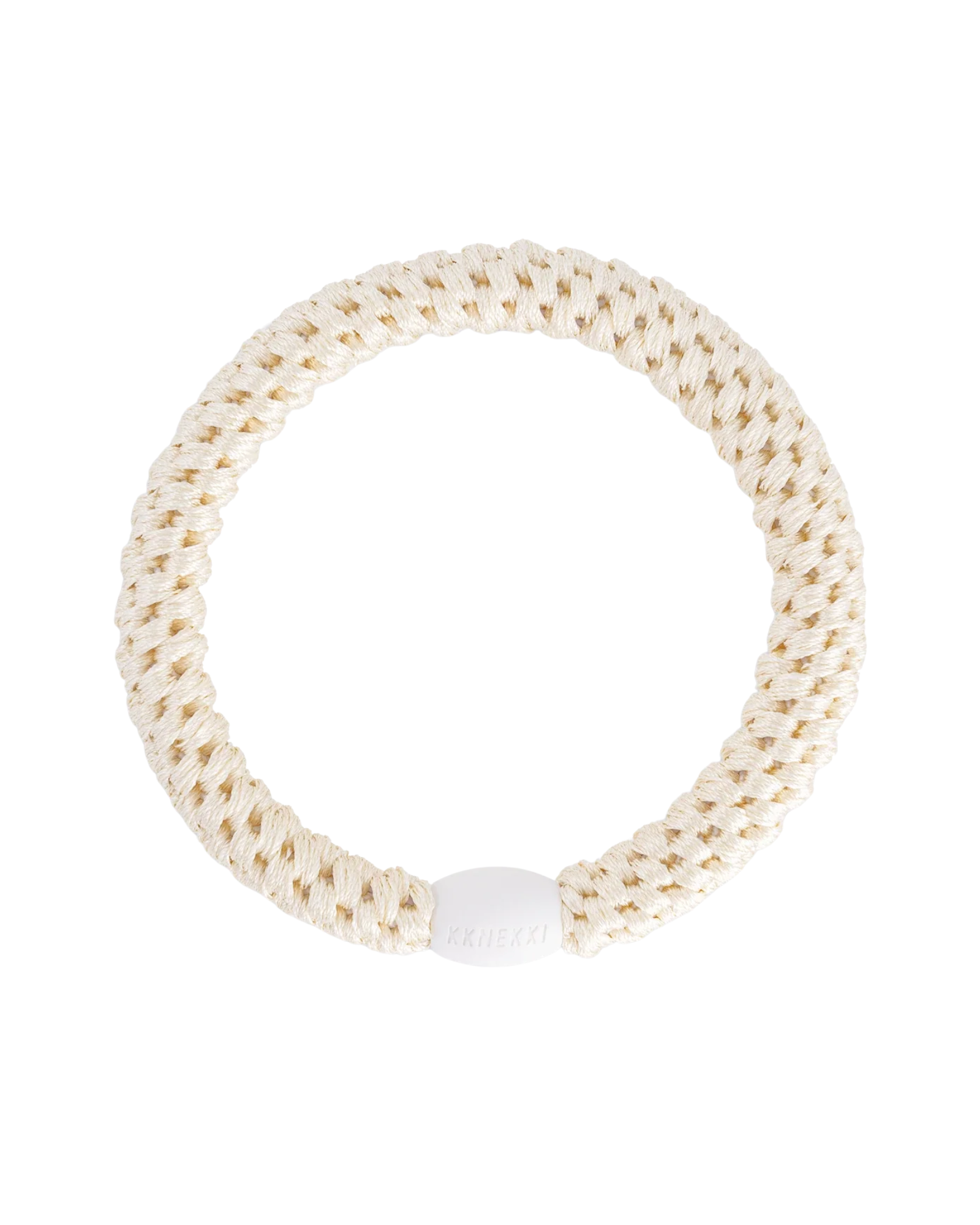 Élastique à cheveux Kknekki Original Ivoire, vue de face