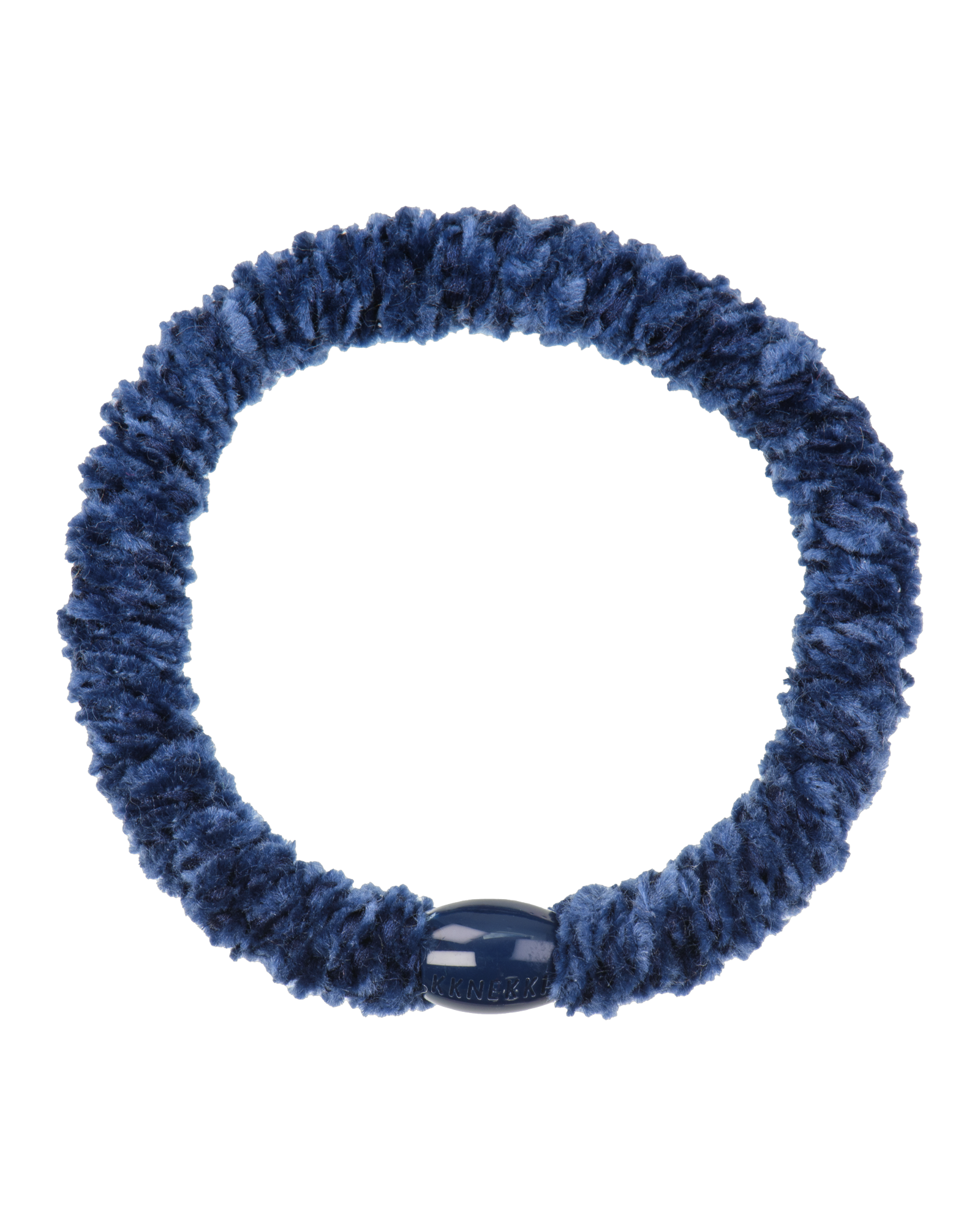 Élastique à cheveux Kknekki Original Velours Indigo, vue de face