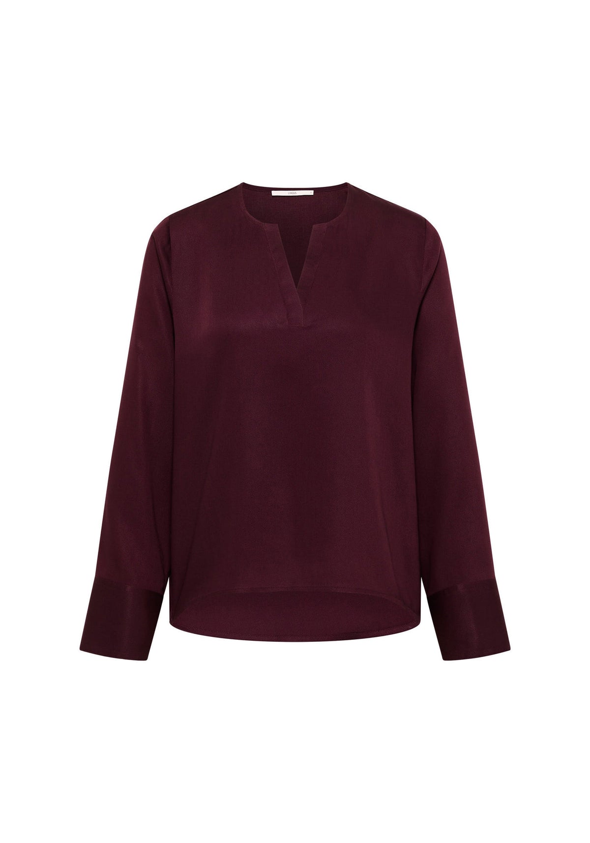 Blouse col en V TENCEL LANIUS bordeaux – vue à plat
