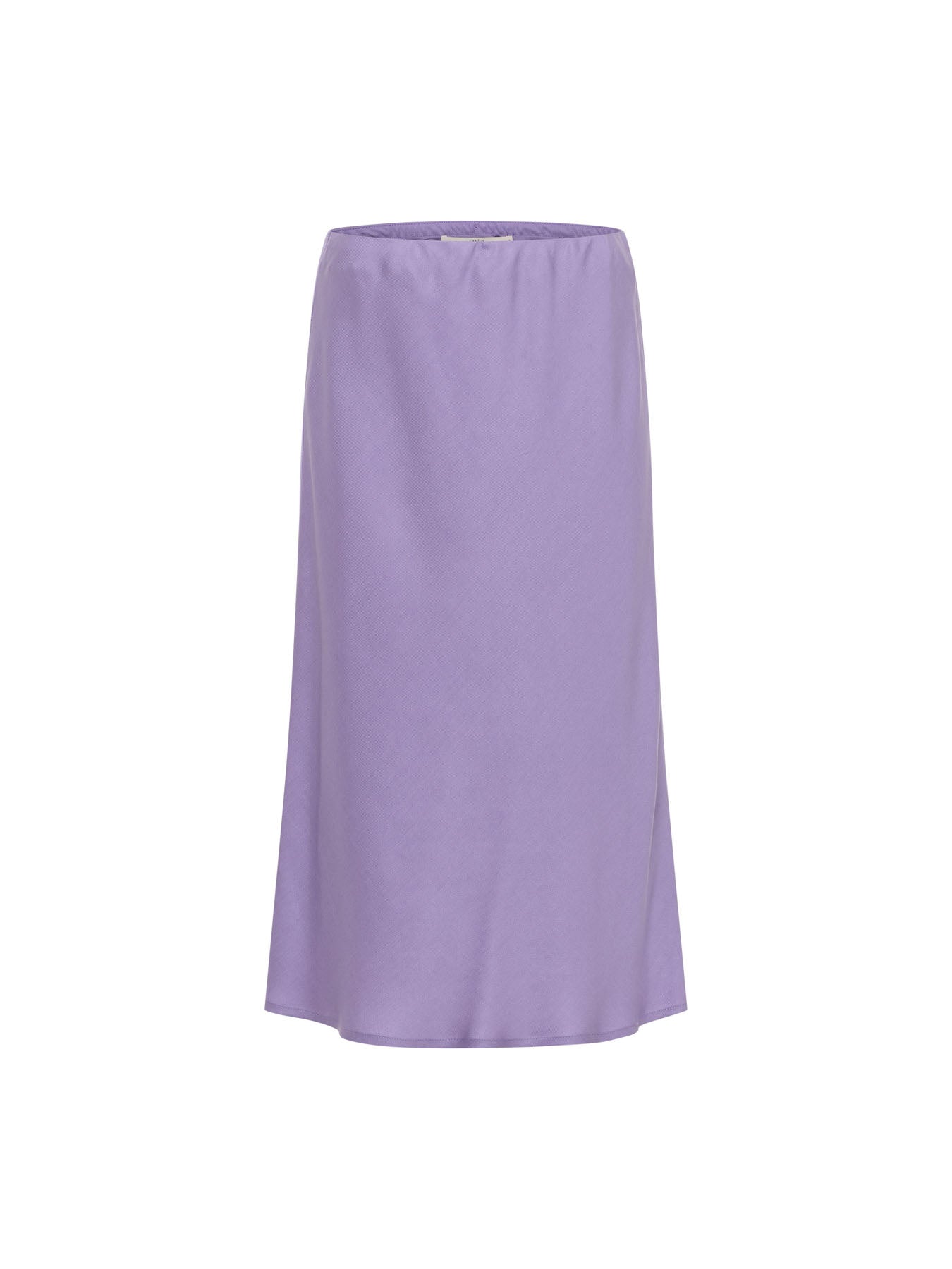 Jupe midi fluide TENCEL LANIUS Brume Violette – vue à plat