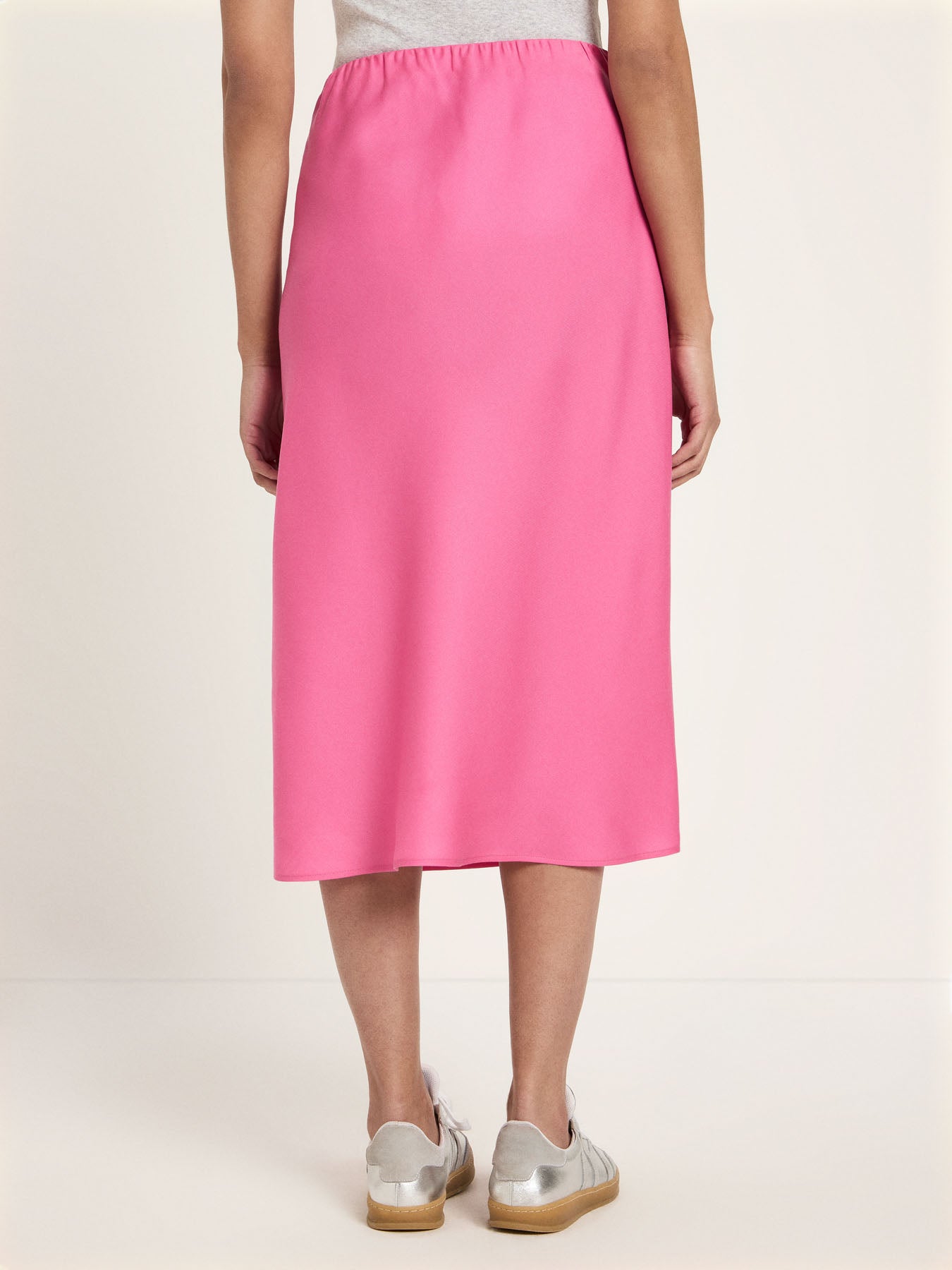 Jupe midi fluide TENCEL LANIUS Orchidée Vif – vue de dos