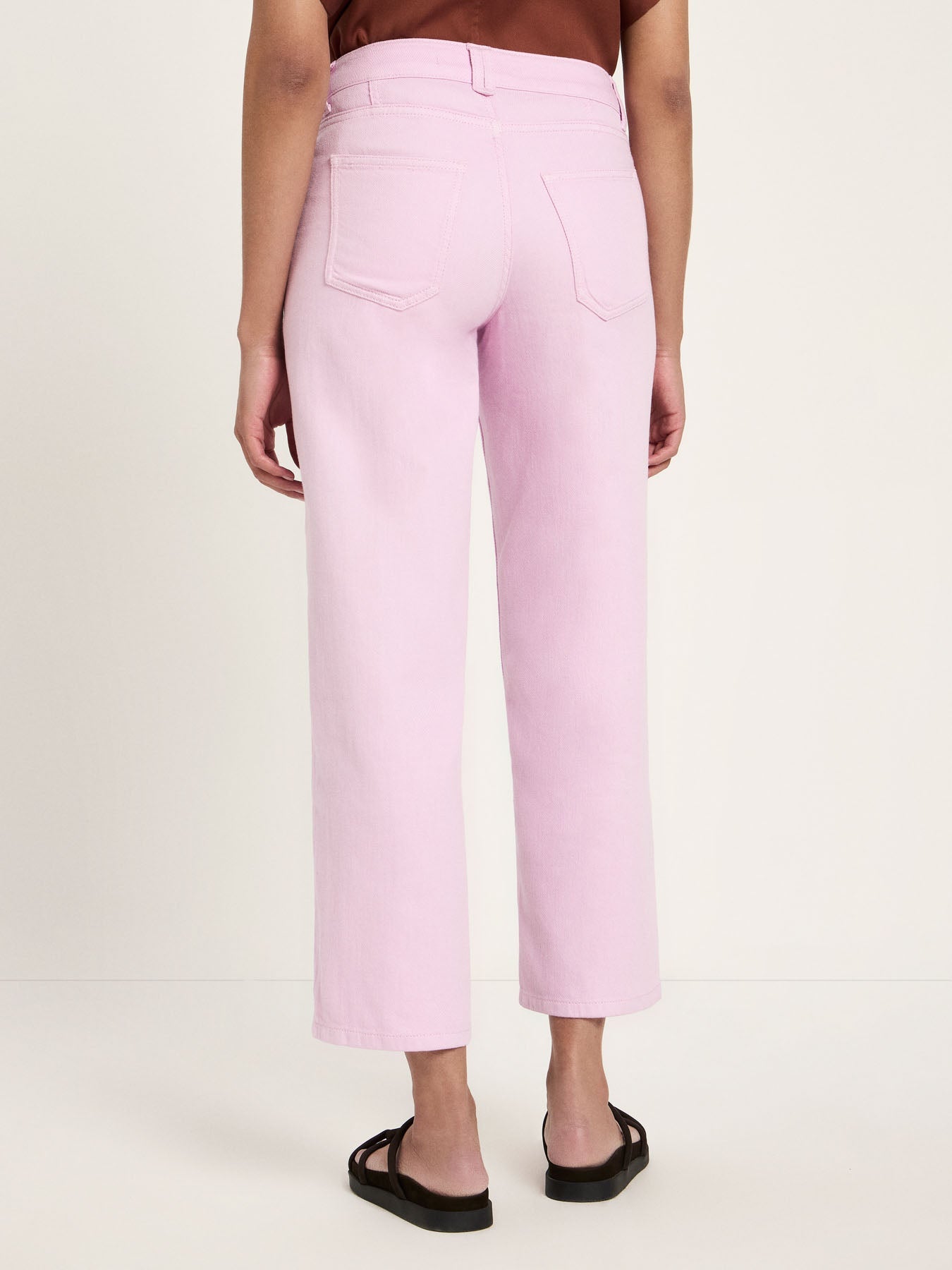 Pantalon droit LANIUS GOTS Orchidée – vue de dos