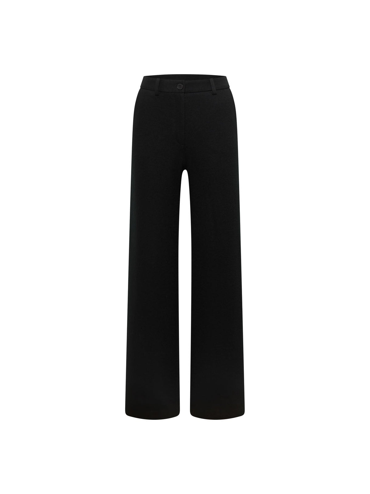 Pantalon Marlene en flanelle LANIUS Noir – à plat, vue de face