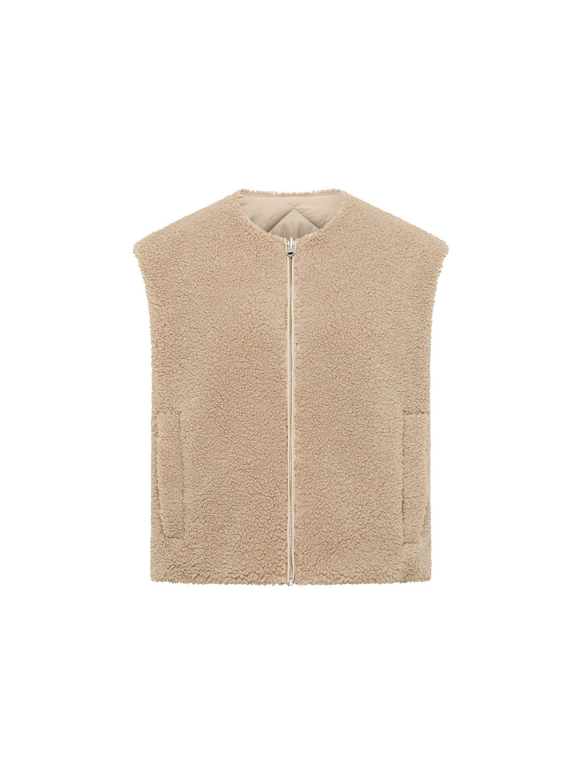Veste réversible LANIUS beige, côté revers – vue à plat