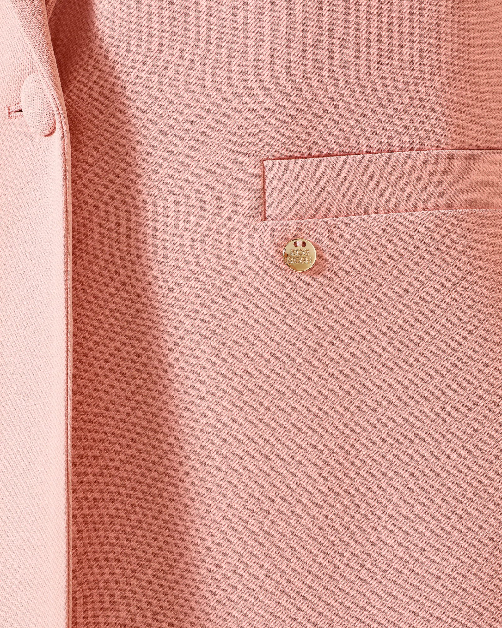 Blazer Junie Miley MOS MOSH Rose – détail de la poche et du twill texturé