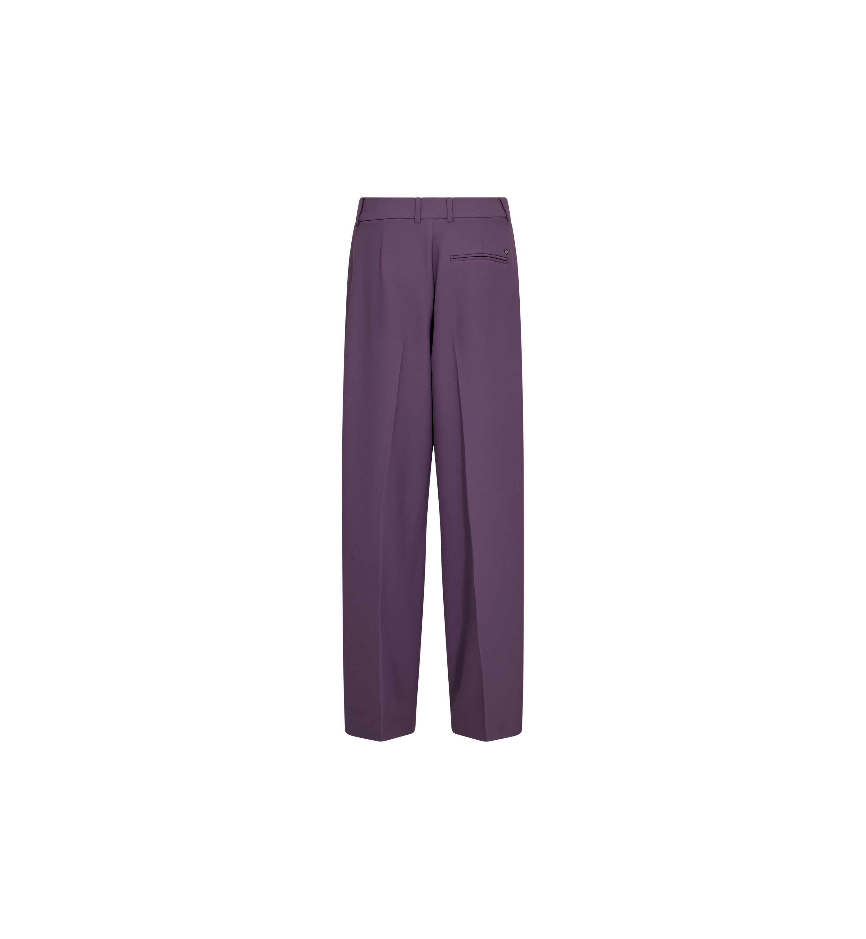 Pantalon à pinces MOS MOSH Sweet Grape – vue de dos à plat, passants et poches