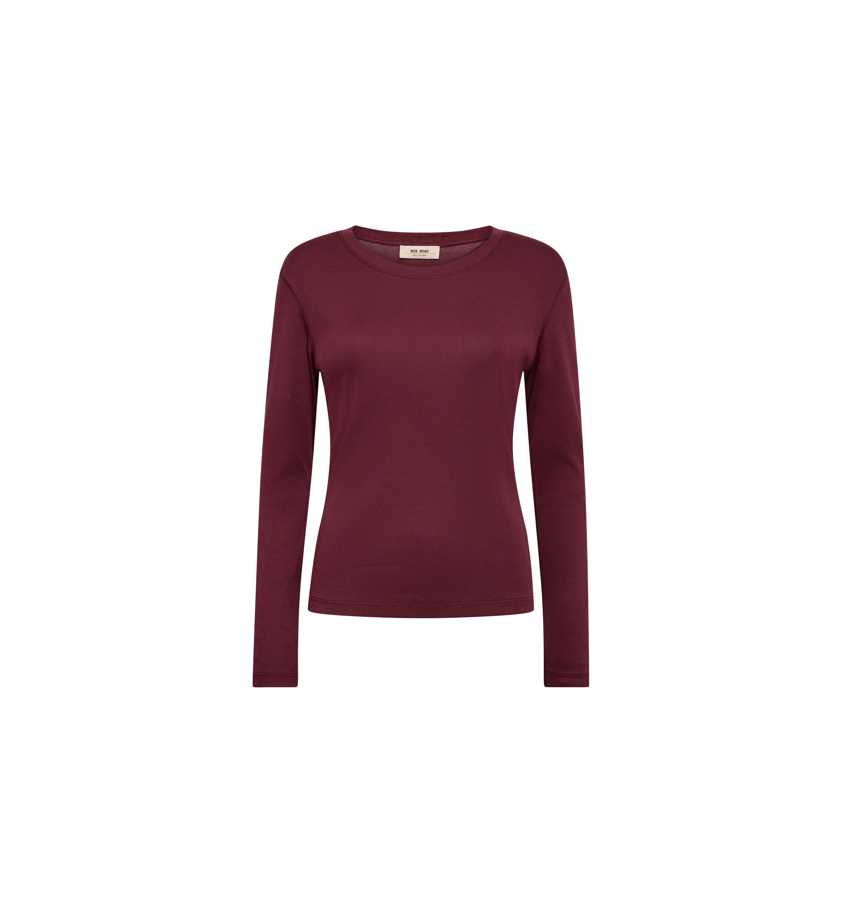 T-shirt manches longues col bateau MOS MOSH Port Royale – vue de face à plat