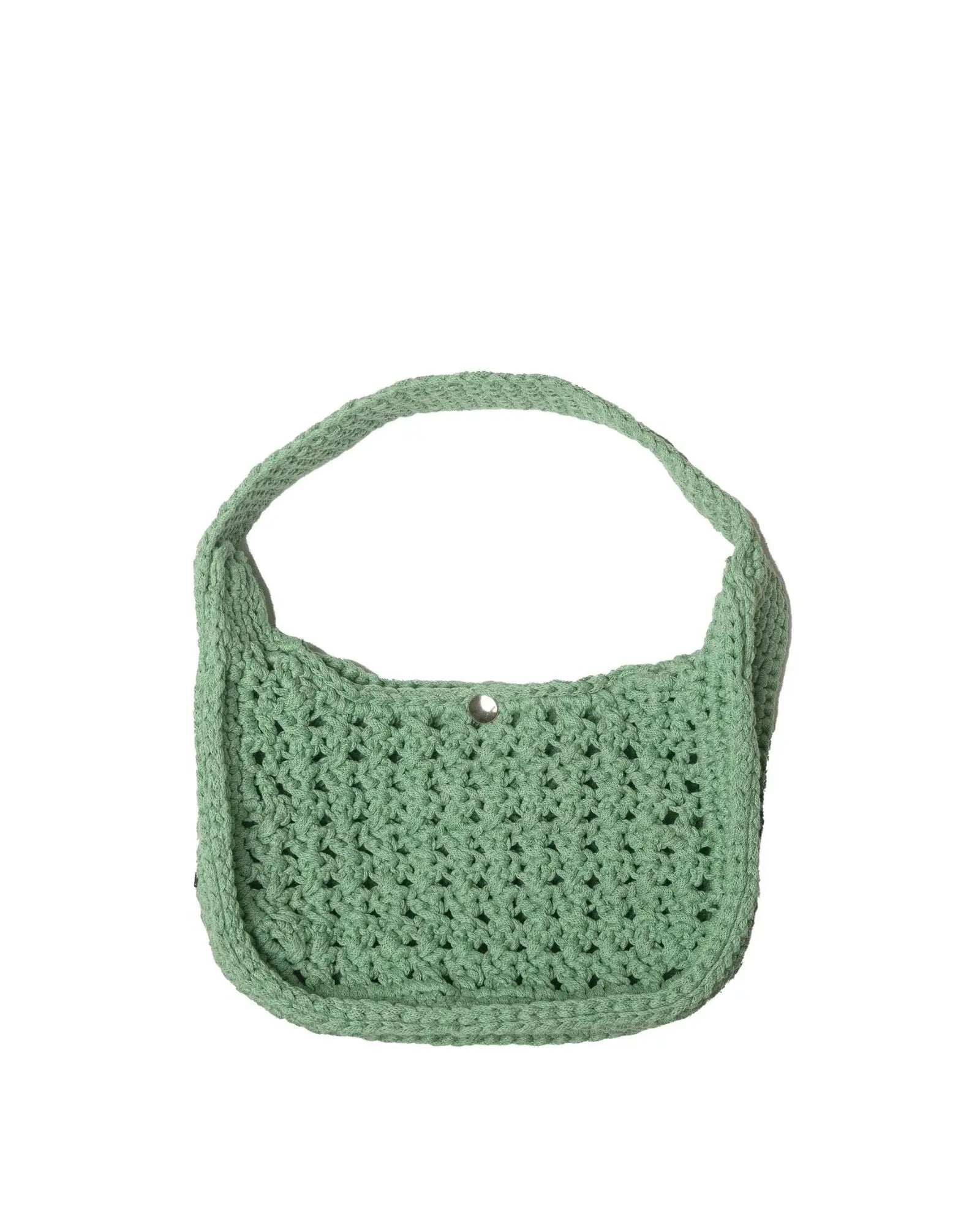 Sac Riviera « Lili » au crochet, Atelier Bagatelle, coloris vert sauge