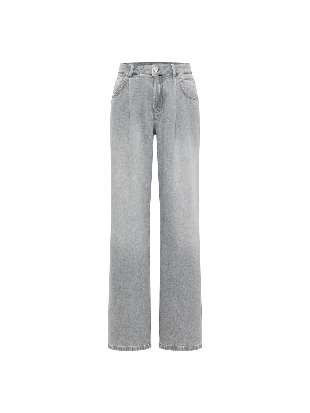 Jean Marlene à pinces LANIUS, denim gris clair