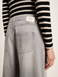 Jean Marlene à pinces LANIUS, denim gris clair, vue 5