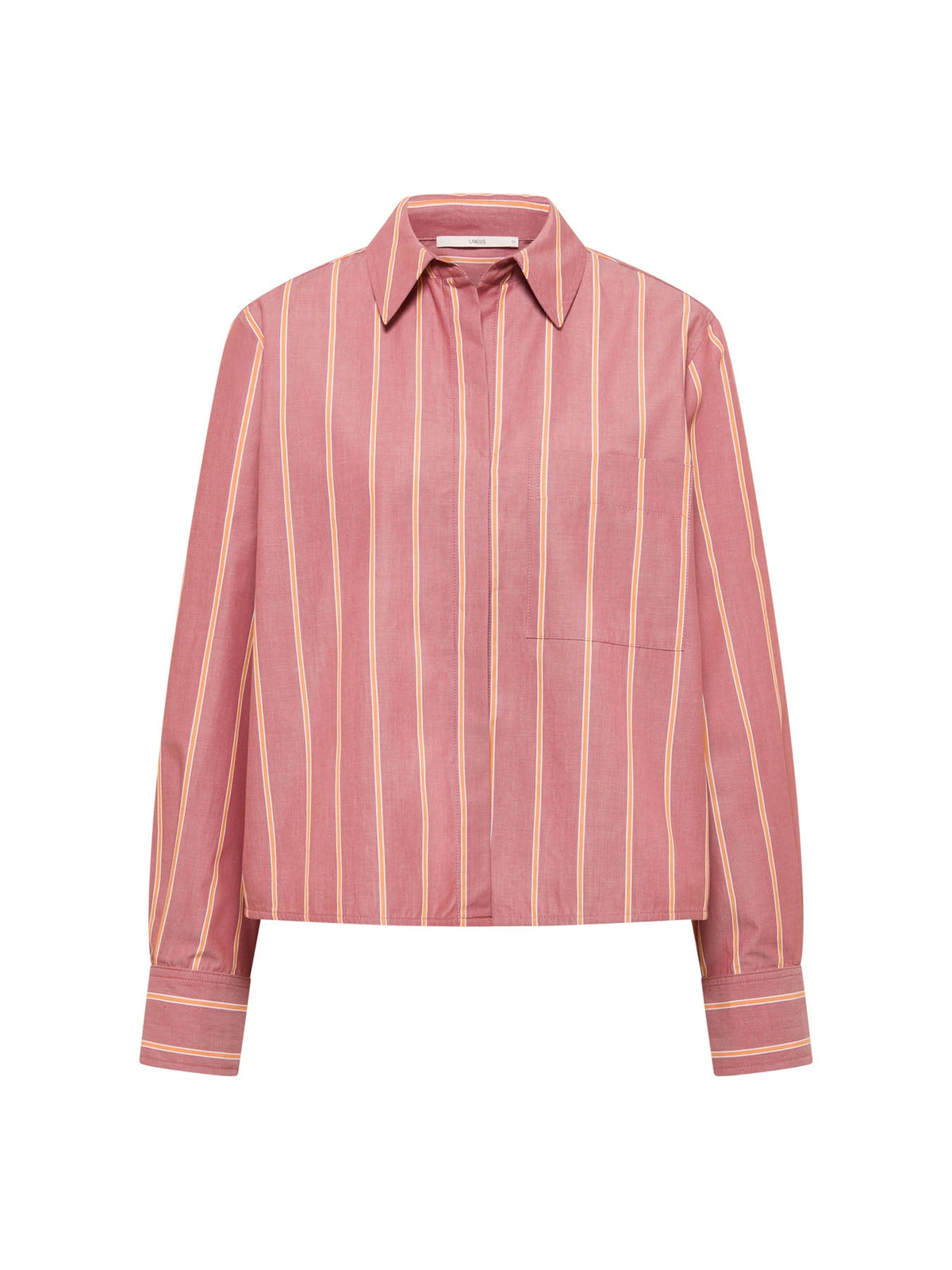 Blouse à rayures LANIUS, brique et carotte