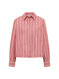 Blouse à rayures LANIUS, brique et carotte