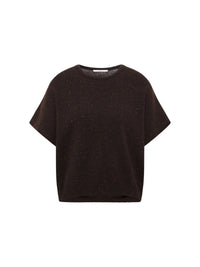 Pull sans manches LANIUS, chocolat tweed