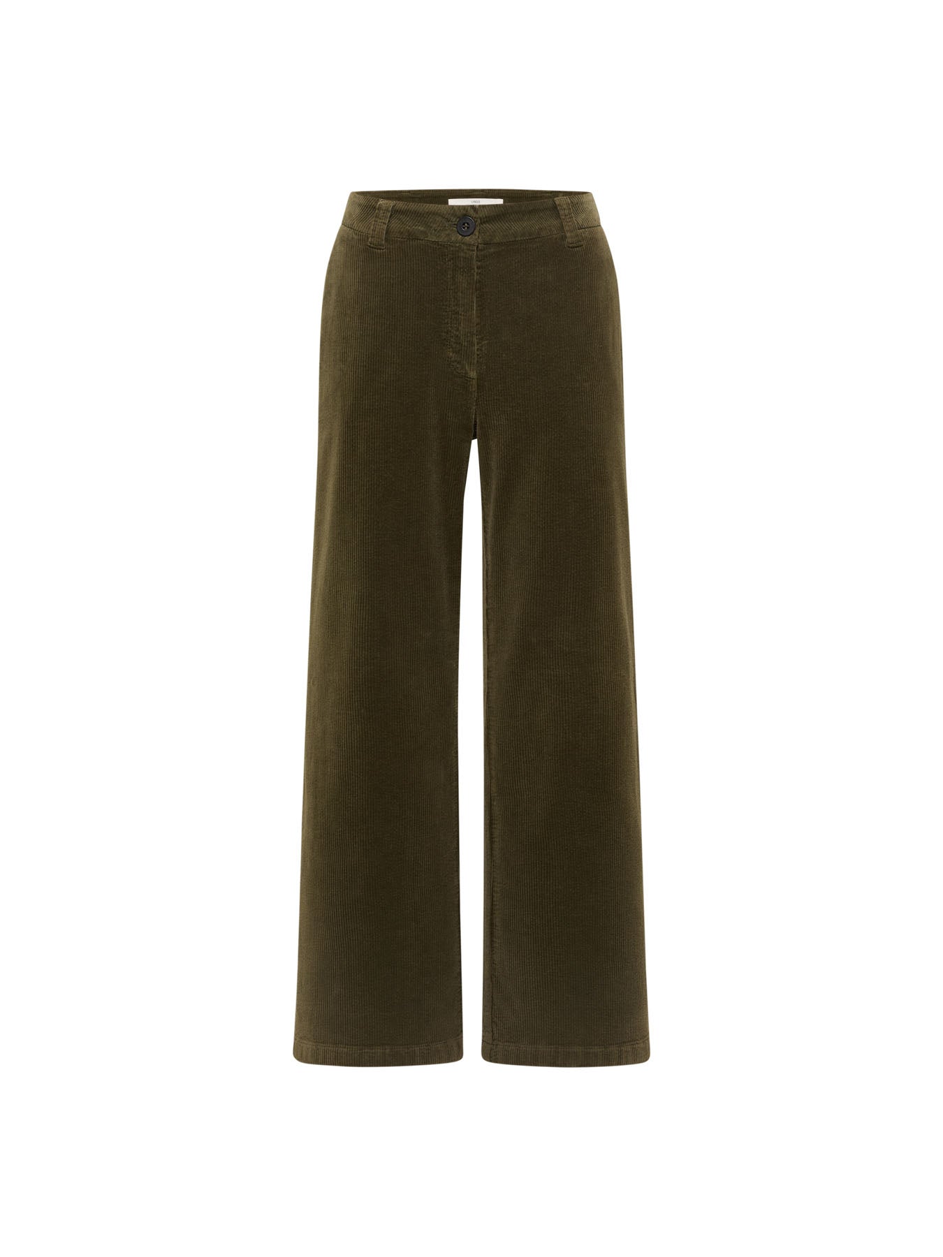 Pantalon Marlene en velours côtelé LANIUS, coloris turtle