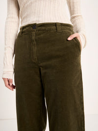 Pantalon Marlene en velours côtelé LANIUS, coloris turtle, vue 4