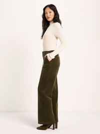 Pantalon Marlene en velours côtelé LANIUS, coloris turtle, vue 3
