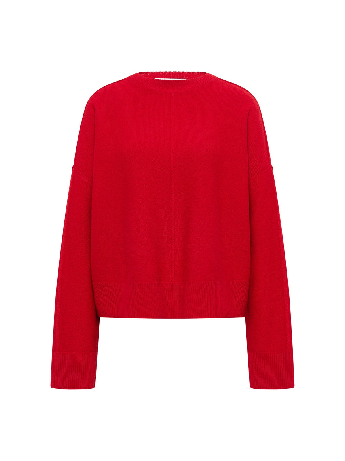 Pull oversize col rond LANIUS, rouge
