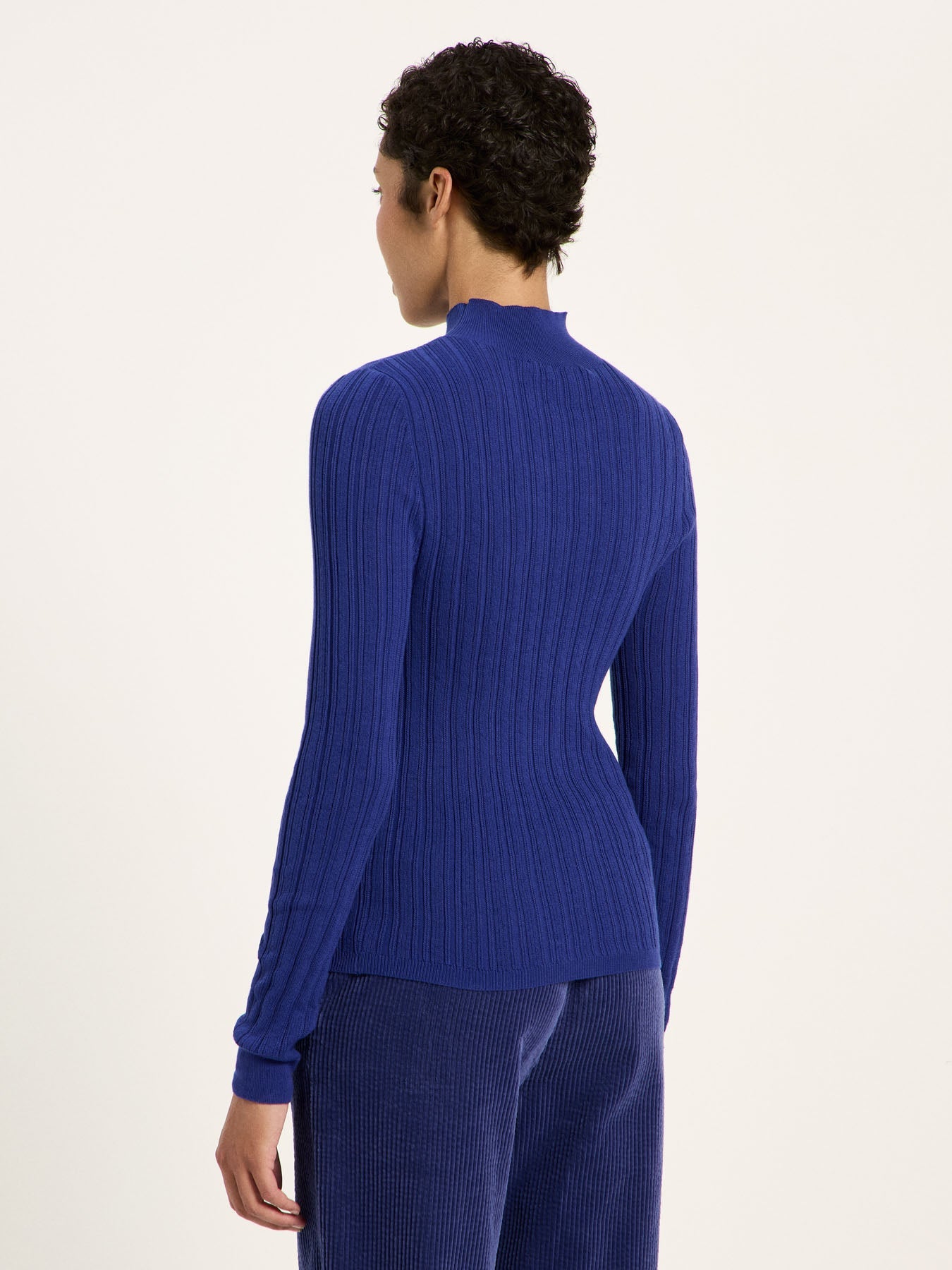 Pull col roulé LANIUS, violet, vue 5