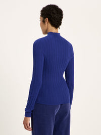 Pull col roulé LANIUS, violet, vue 5