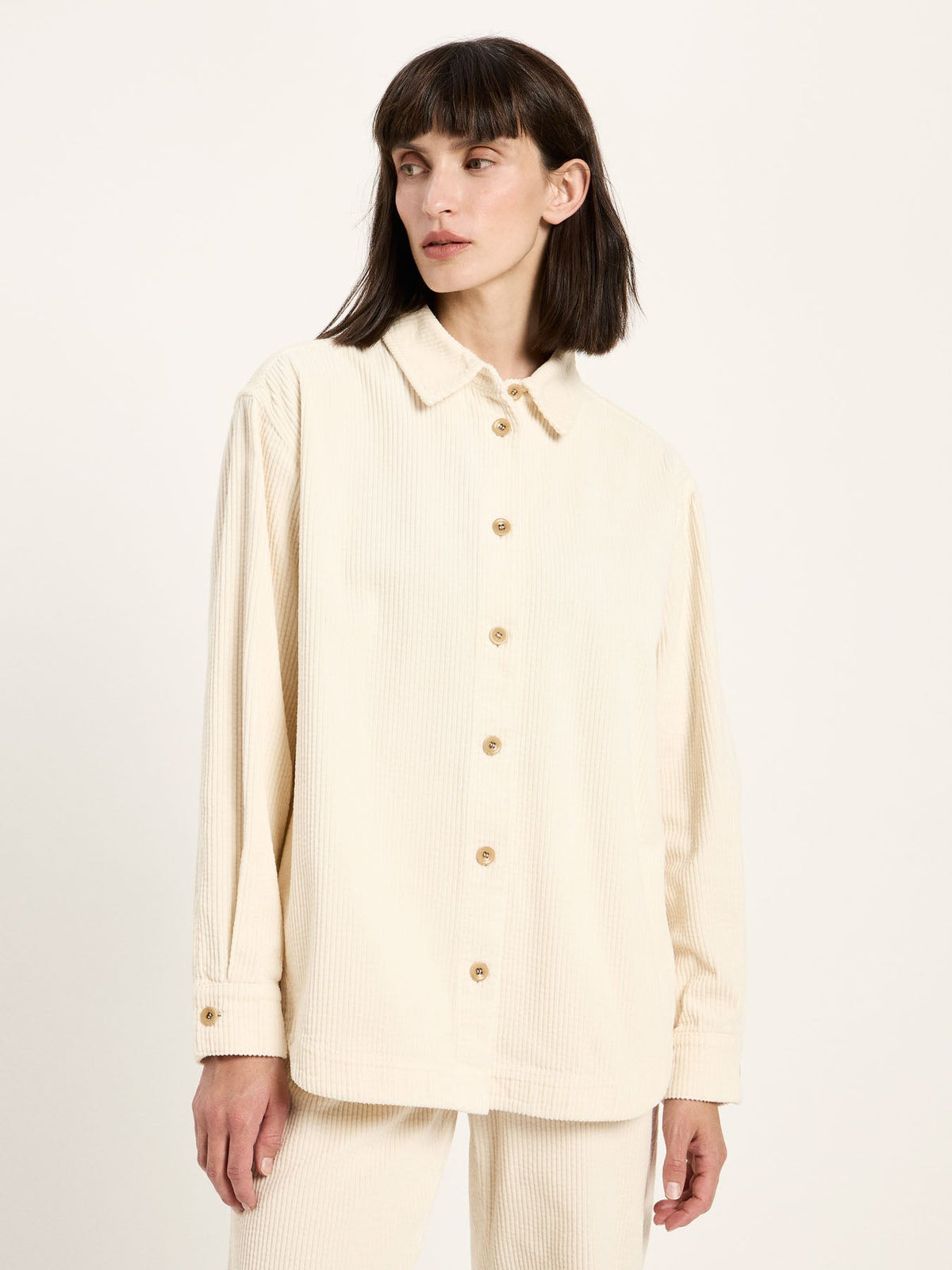 Chemise en velours côtelé LANIUS, crème, vue 4