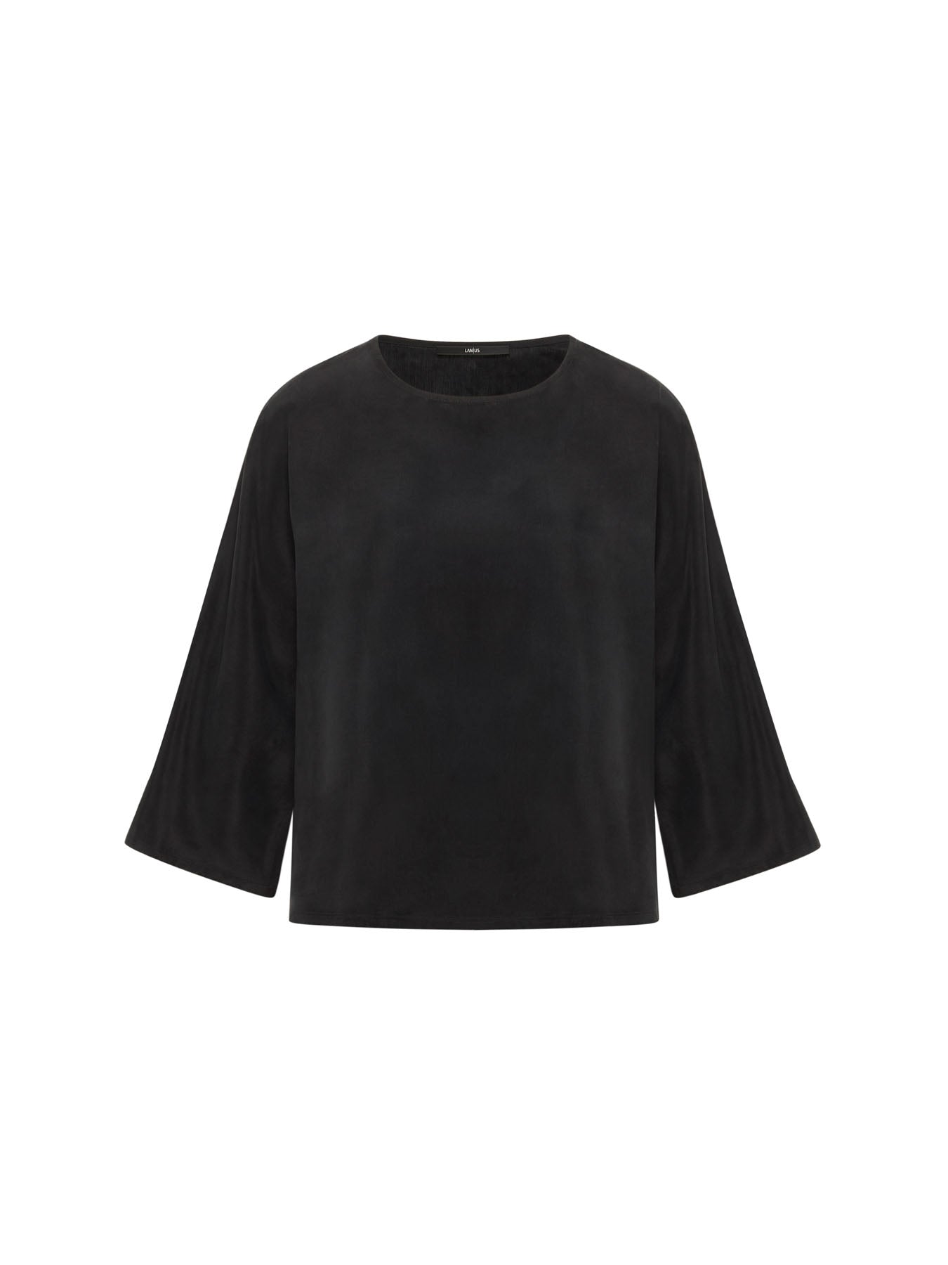 Blouse manches 3/4 en cupro LANIUS, noir