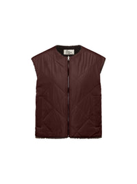 Veste réversible matelassée LANIUS, chocolat