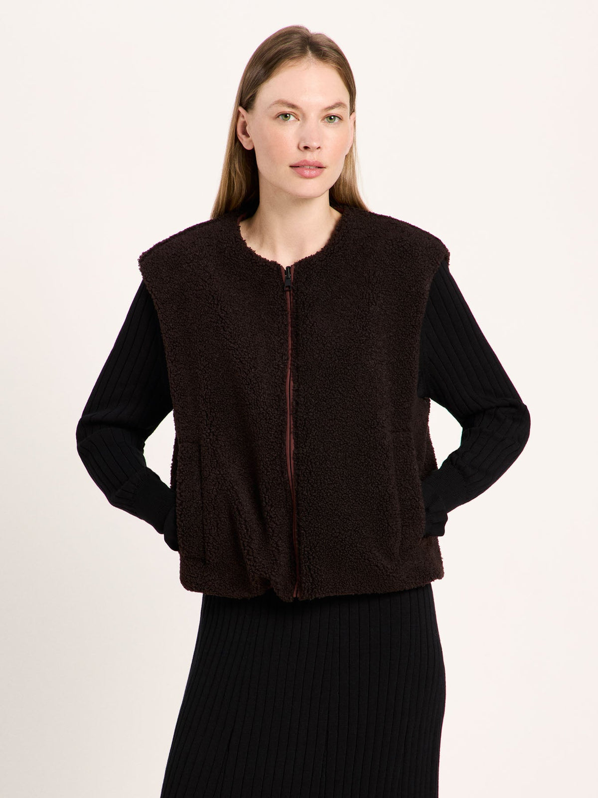 Veste réversible matelassée LANIUS, chocolat, vue 3