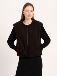 Veste réversible matelassée LANIUS, chocolat, vue 3