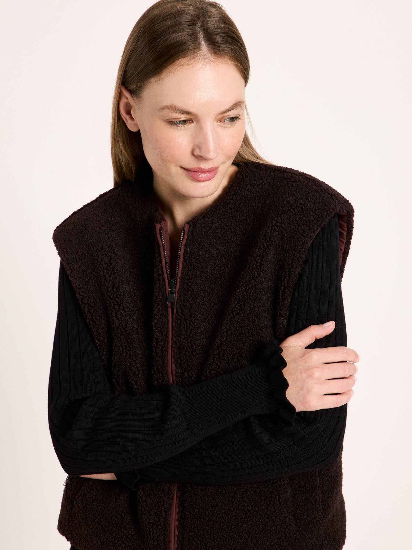 Veste réversible matelassée LANIUS, chocolat, vue 2