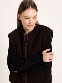 Veste réversible matelassée LANIUS, chocolat, vue 2