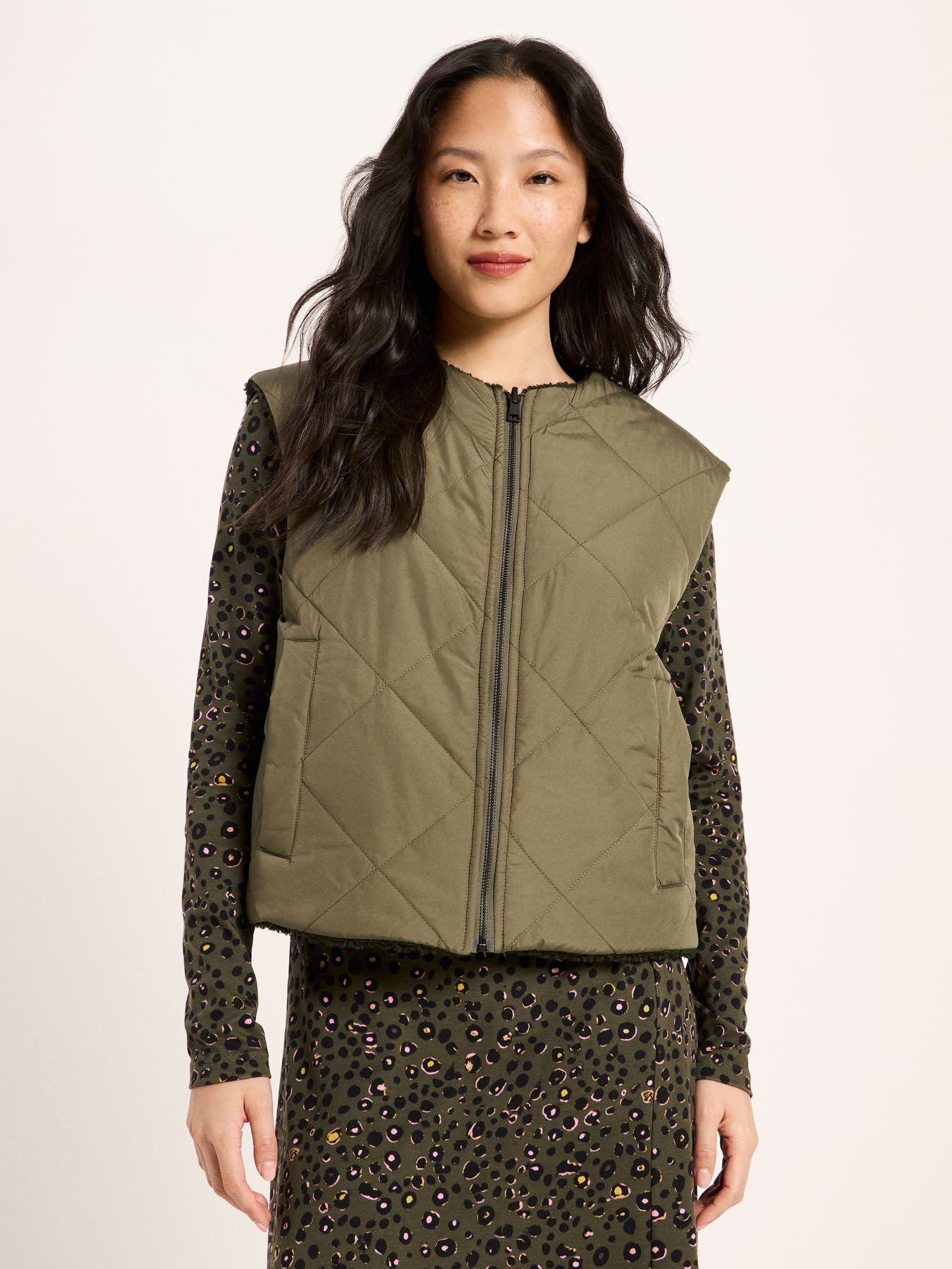 Veste réversible matelassée LANIUS, coloris turtle, vue 2