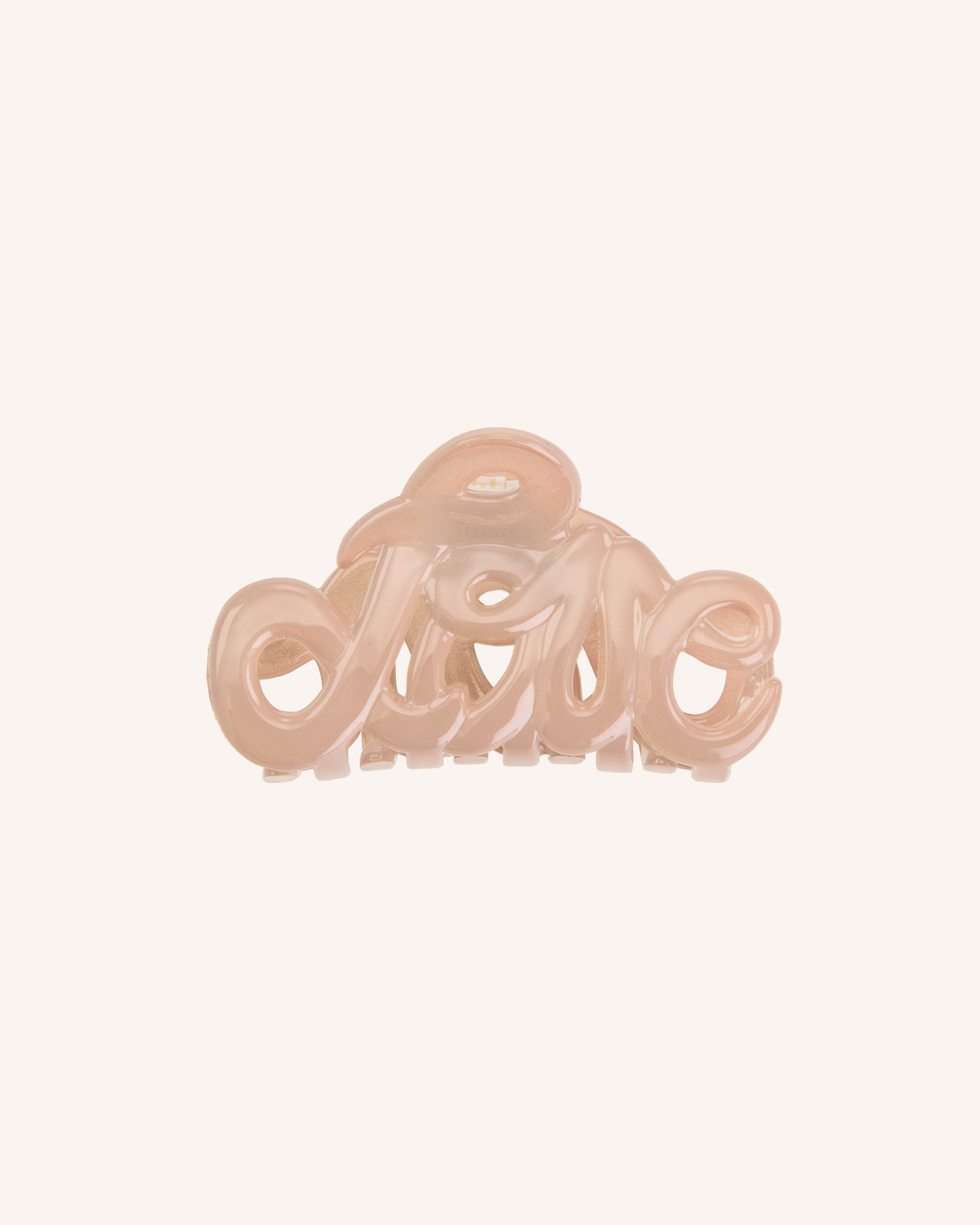 Pince à cheveux Love Claw 5 cm nude, BON DEP