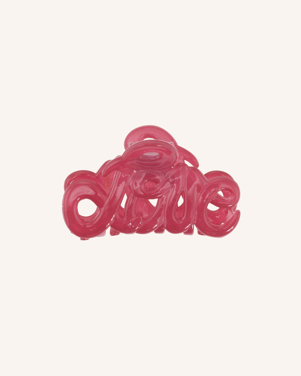 Pince à cheveux Love Claw 5 cm rose framboise, BON DEP