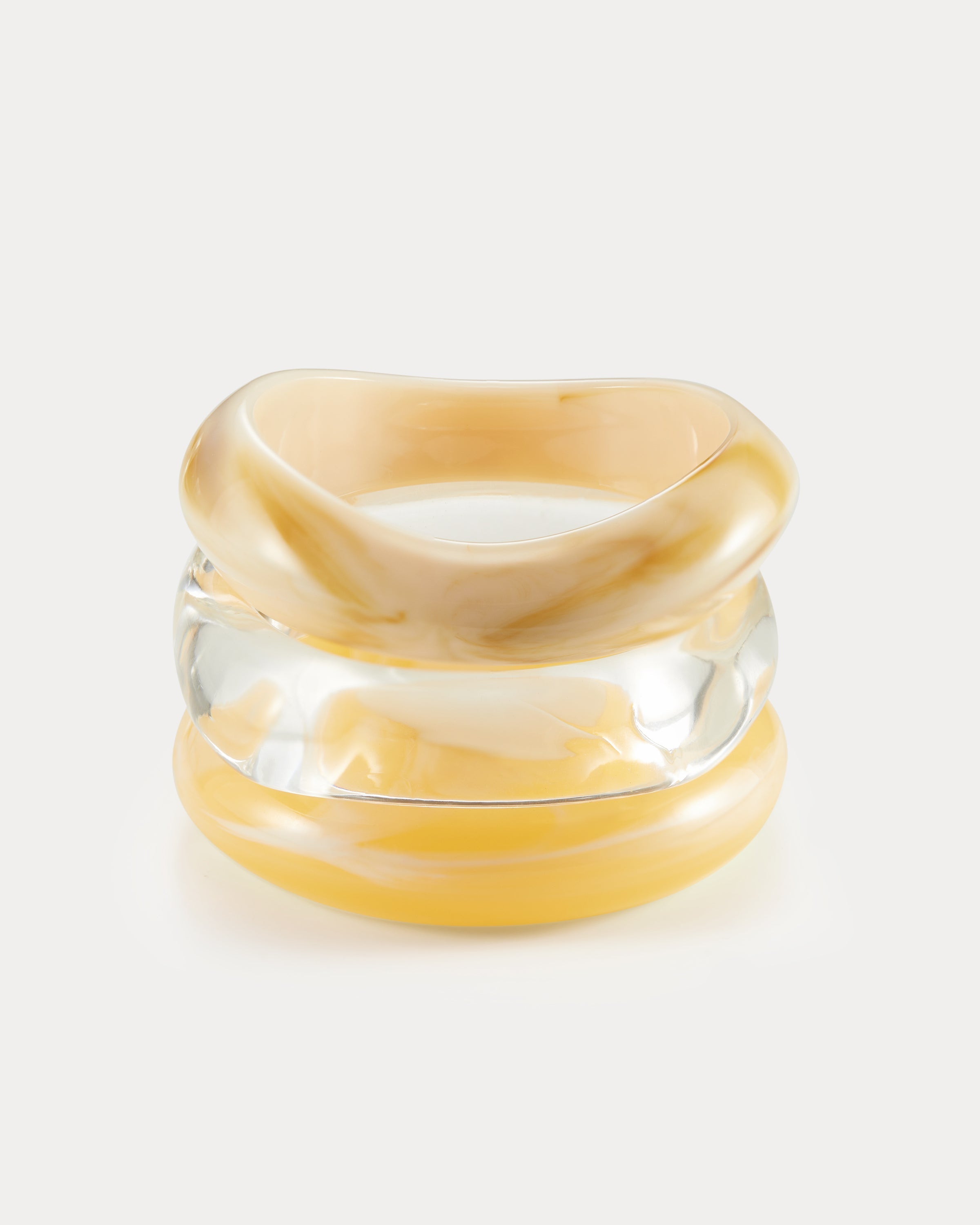 Lot de bracelets « Formentera » LUV AJ, coloris jaune