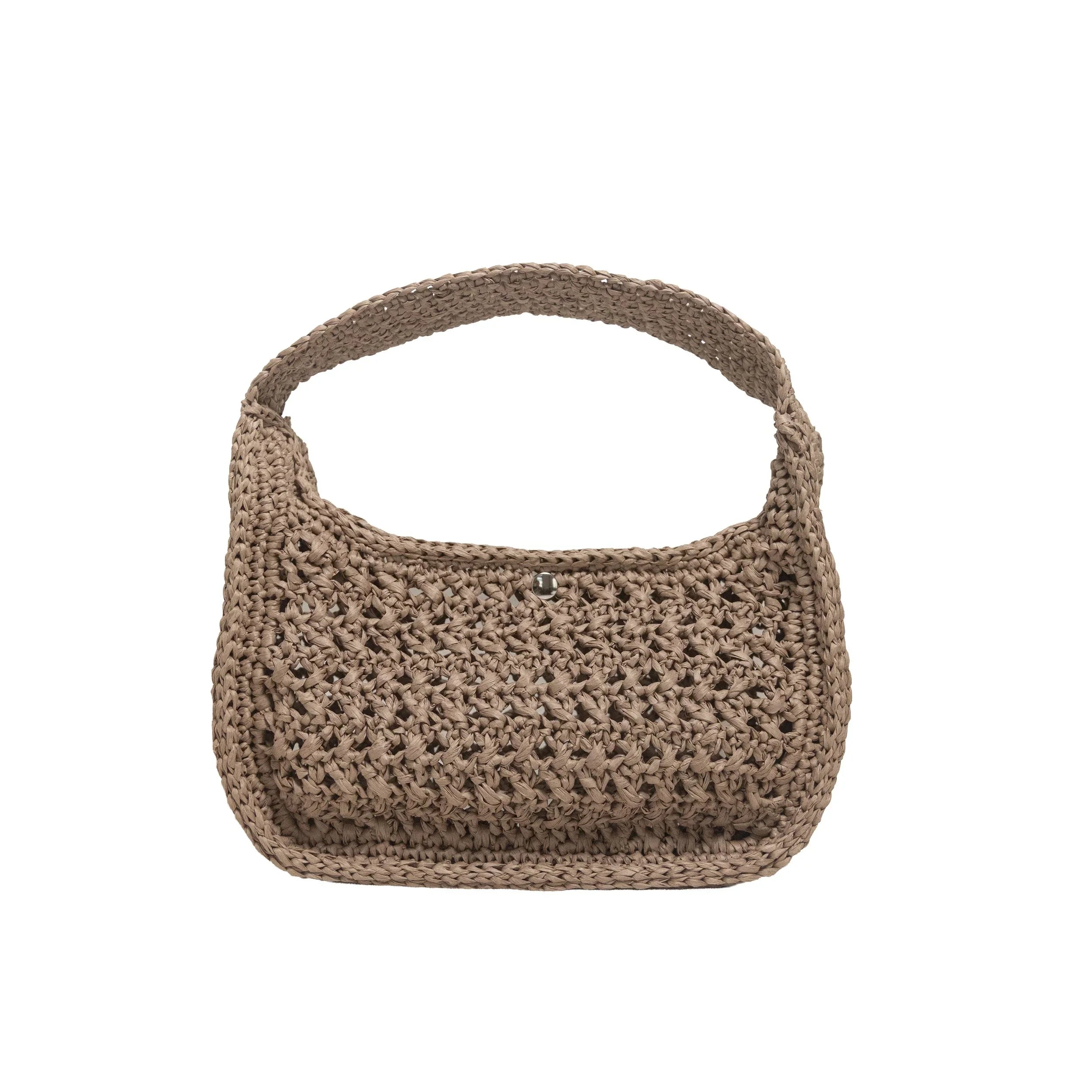 Cabas « Riviera » en raphia, coloris beige