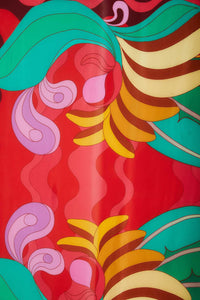 Paréo FARM Rio à imprimé multicolore Banana Queen avec pompons aux quatre coins, détail de l'imprimé