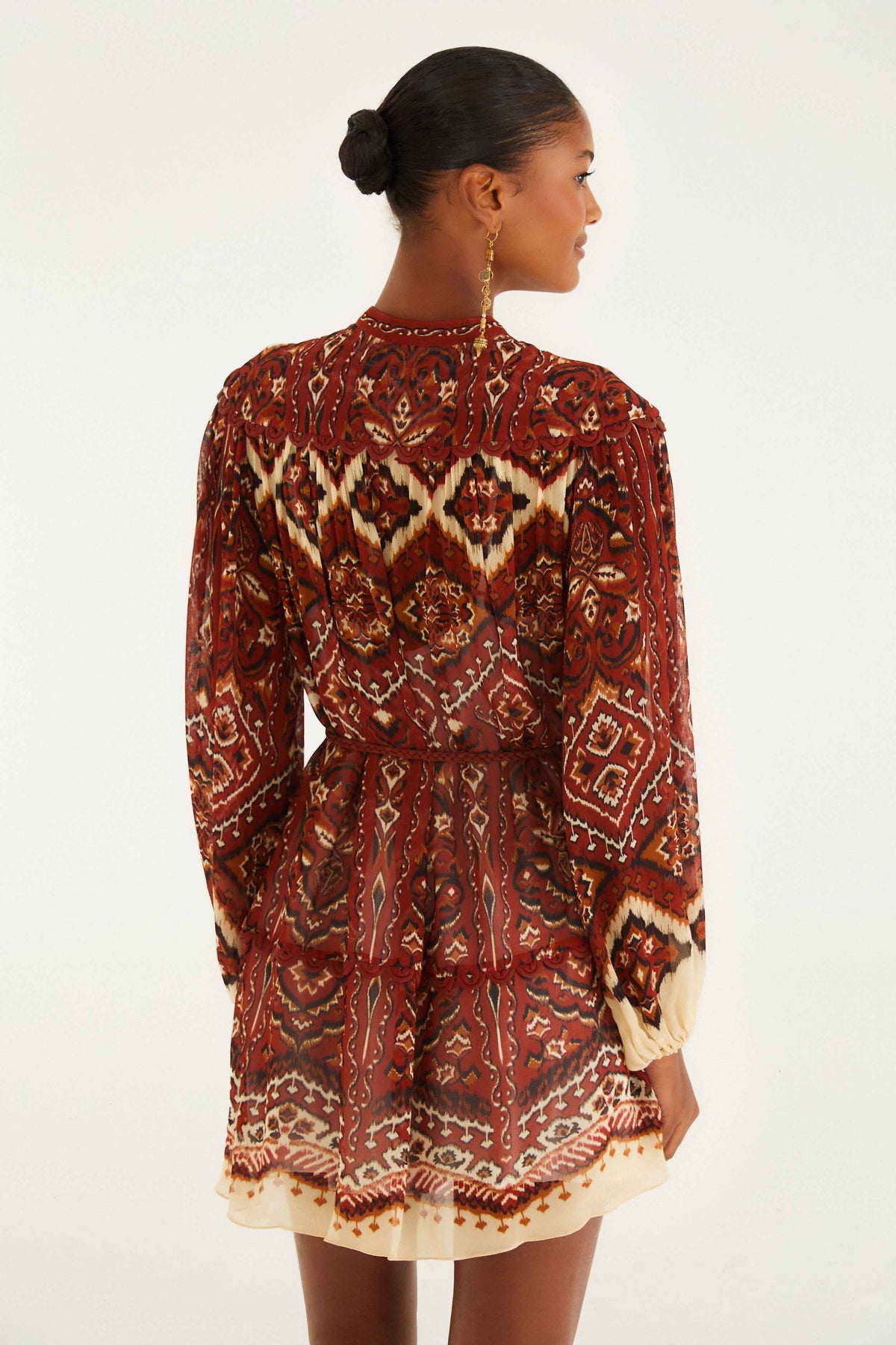 Robe courte FARM Rio Ainika Pineapple – vue de dos