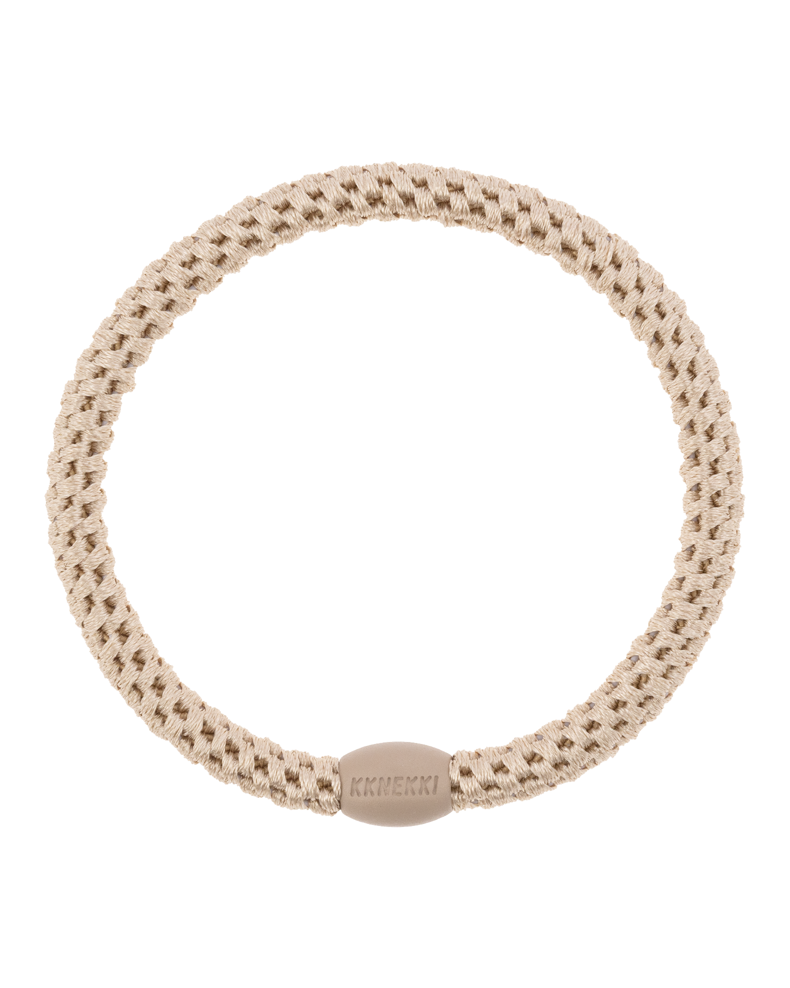 Élastique à cheveux Kknekki Slim Beige Clair, vue de face