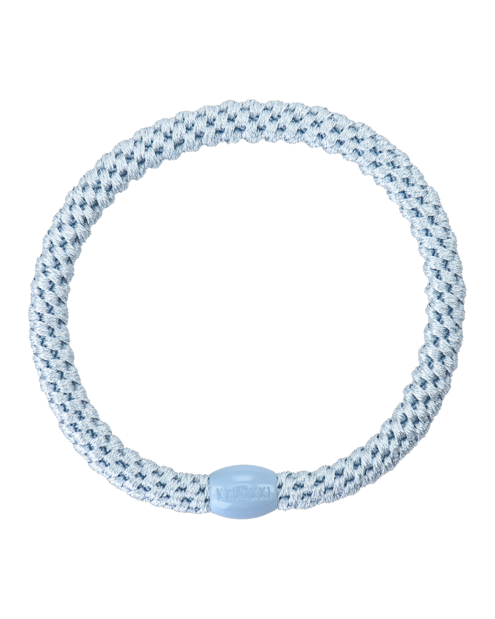 Élastique à cheveux Kknekki Slim Bleu Layette, vue de face