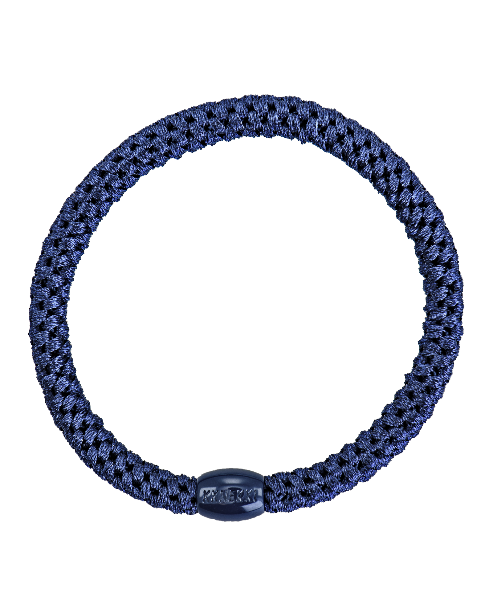 Élastique à cheveux Kknekki Slim Bleu Marine, vue de face