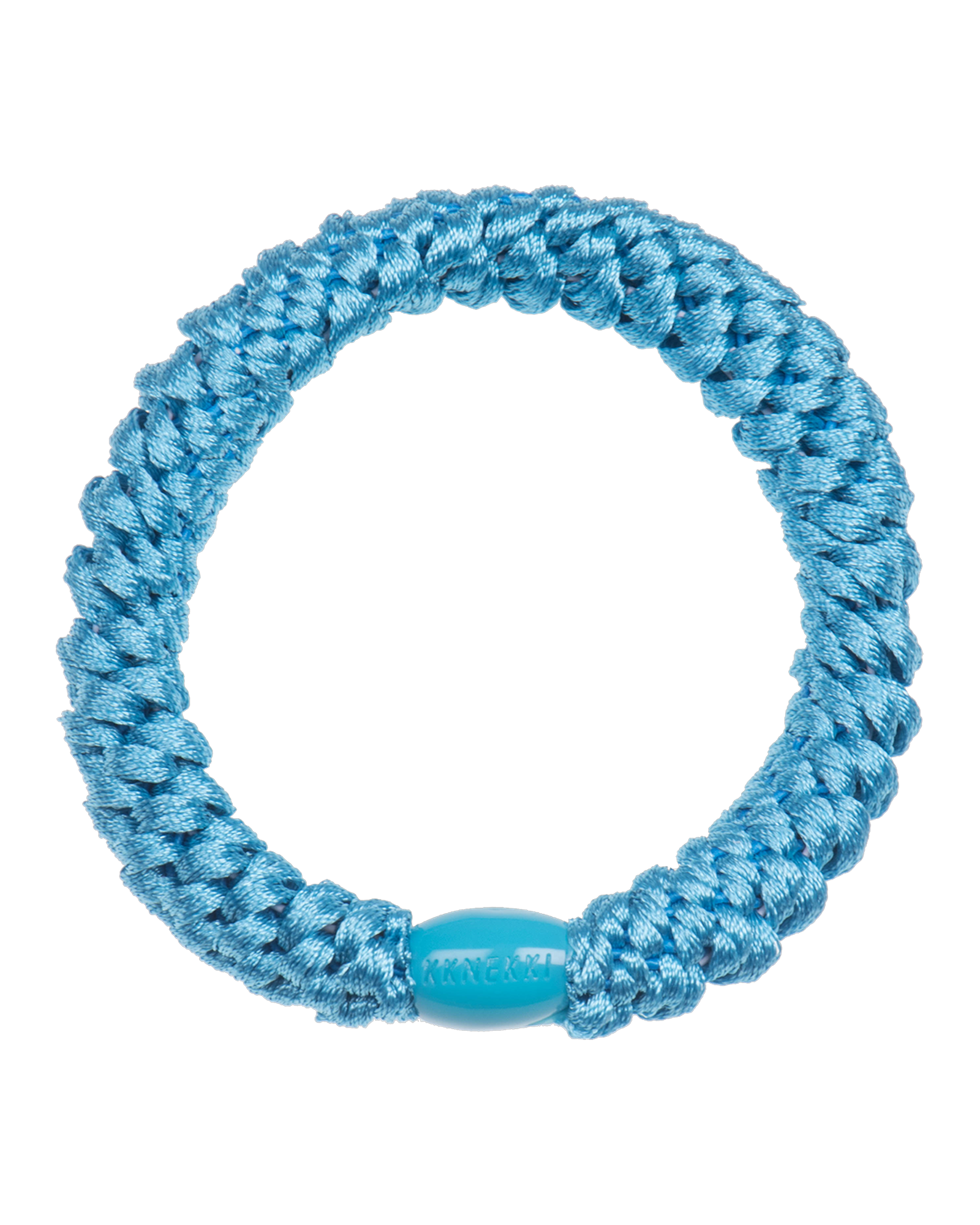 Élastique à cheveux Kknekki Original Bleu Turquoise, vue de face