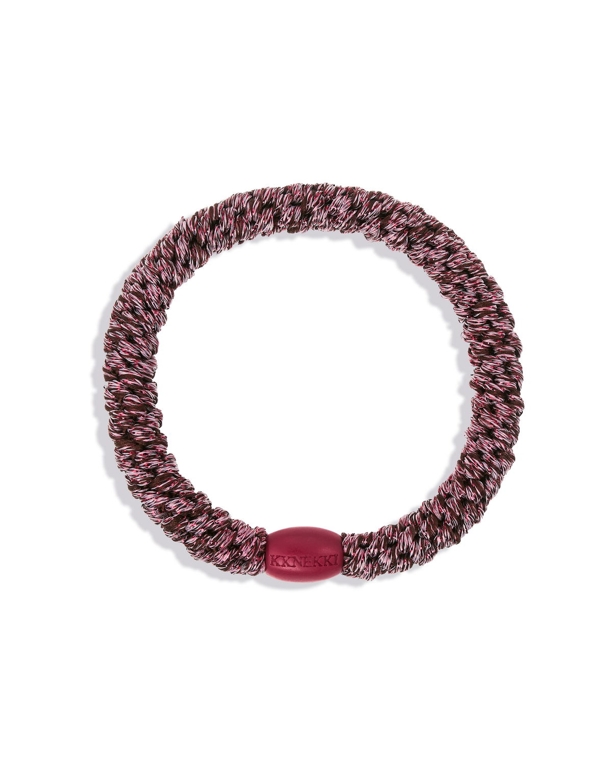 Élastique à cheveux Kknekki Original Bois de Rose Pailleté, vue de face