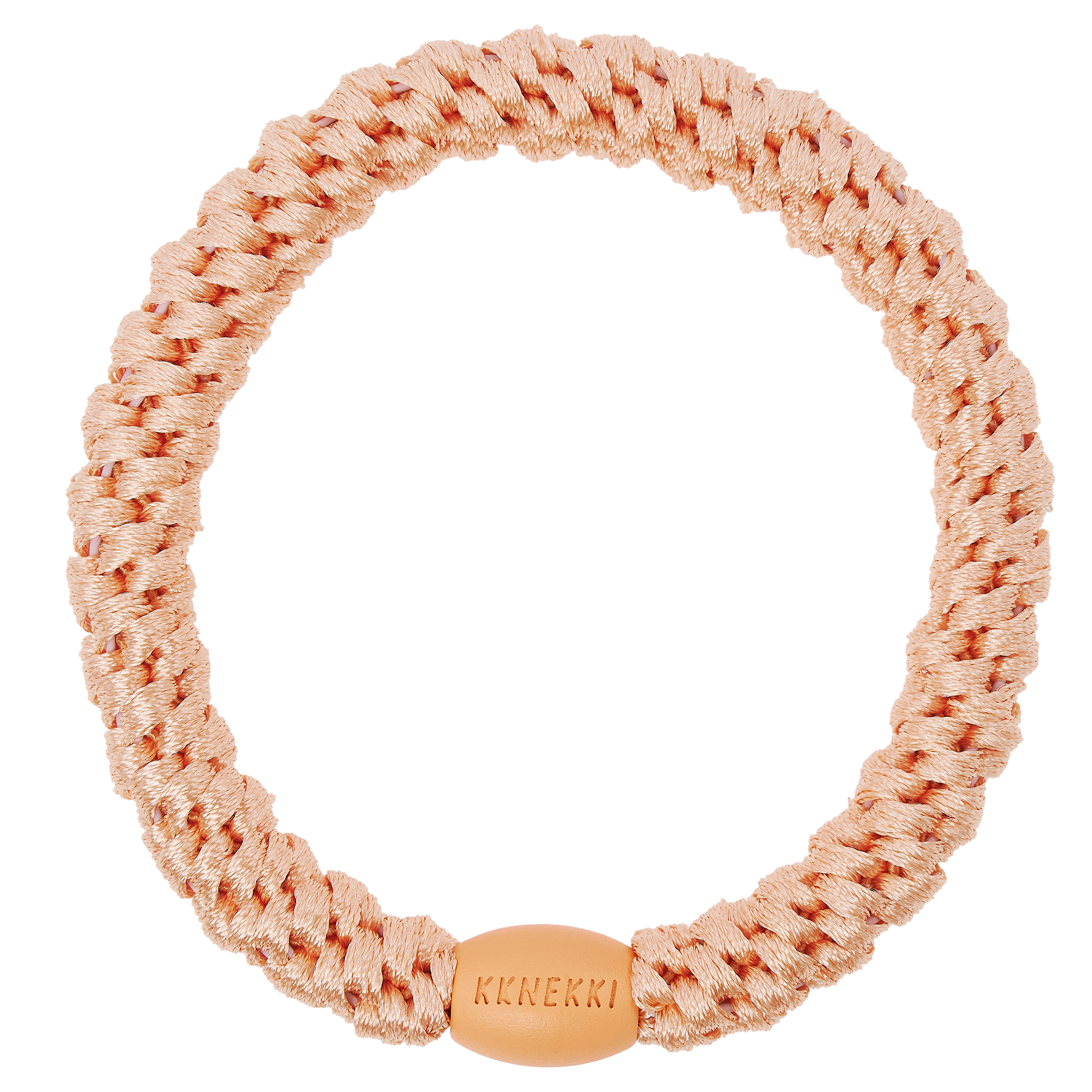 Élastique à cheveux KKNEKKI Corail, modèle Original – vue de face