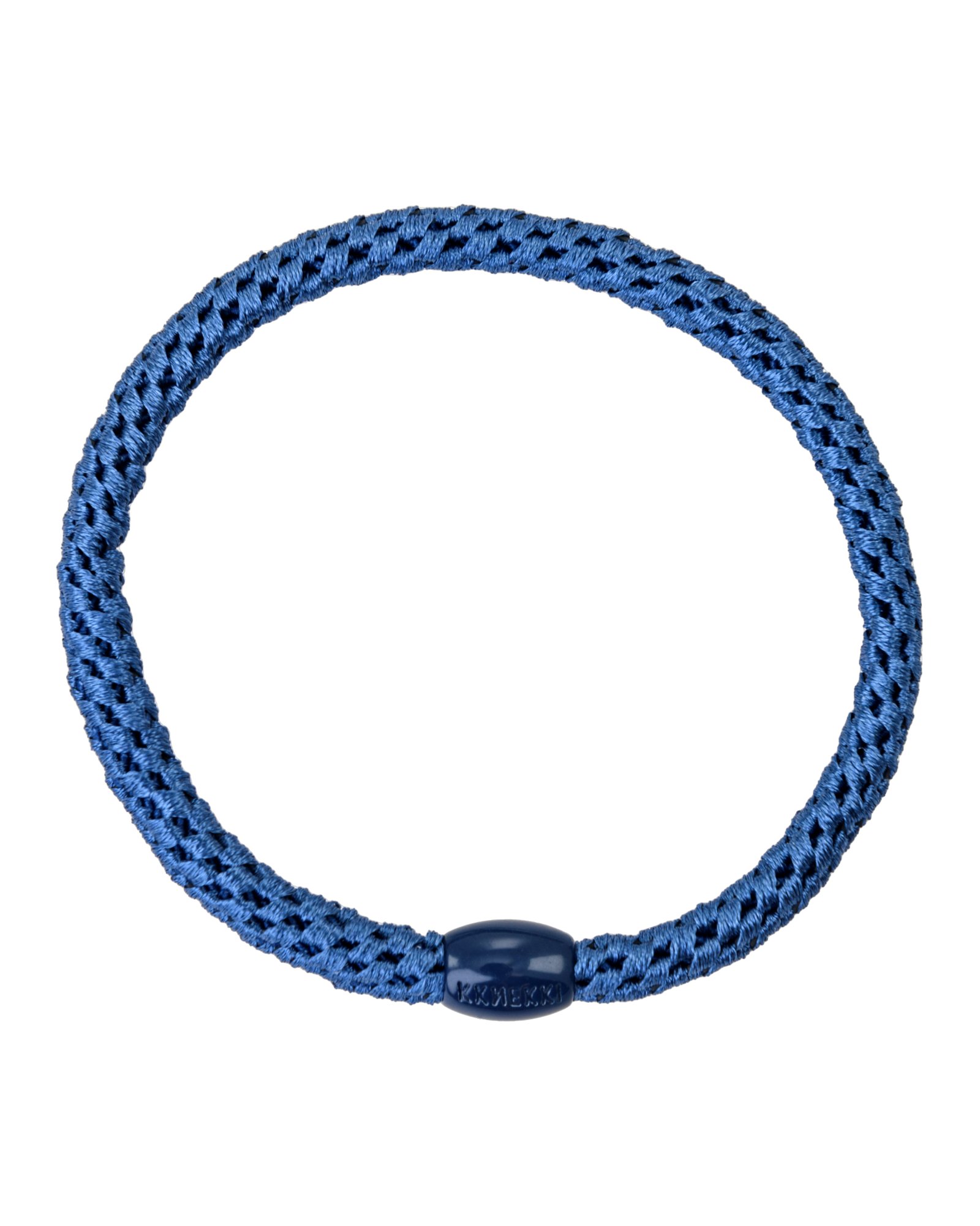 Élastique à cheveux Kknekki Slim Indigo, vue de face